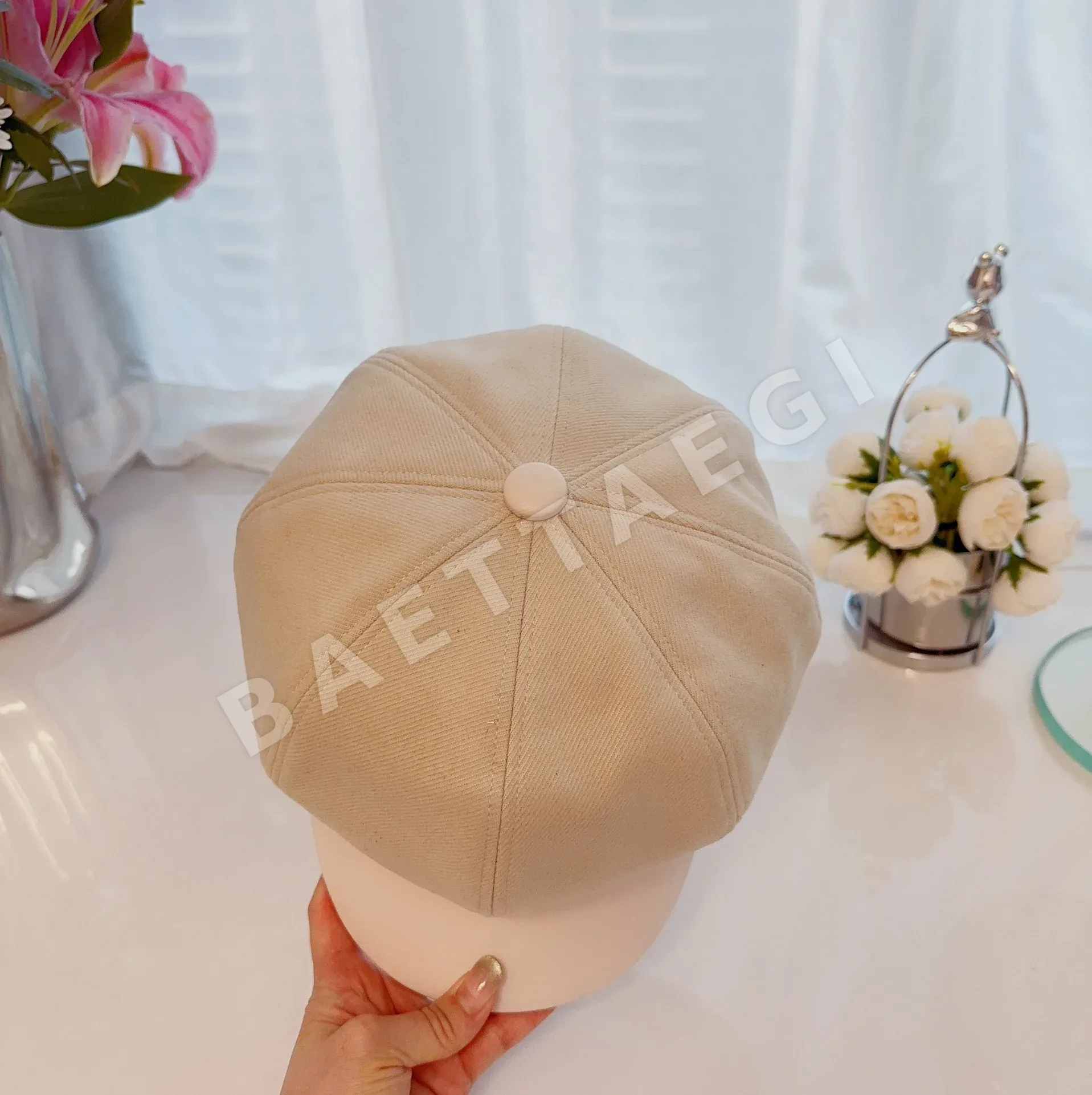 디올 패치워크 울 베레모 상세 이미지 3