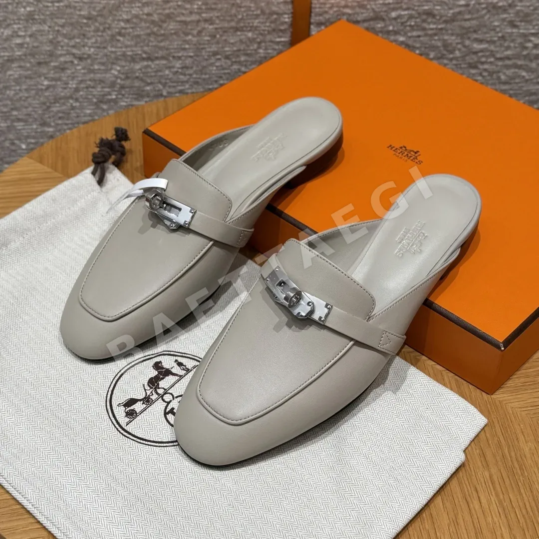 에르메스 샌들 Goatskin 페블 베이지 163739