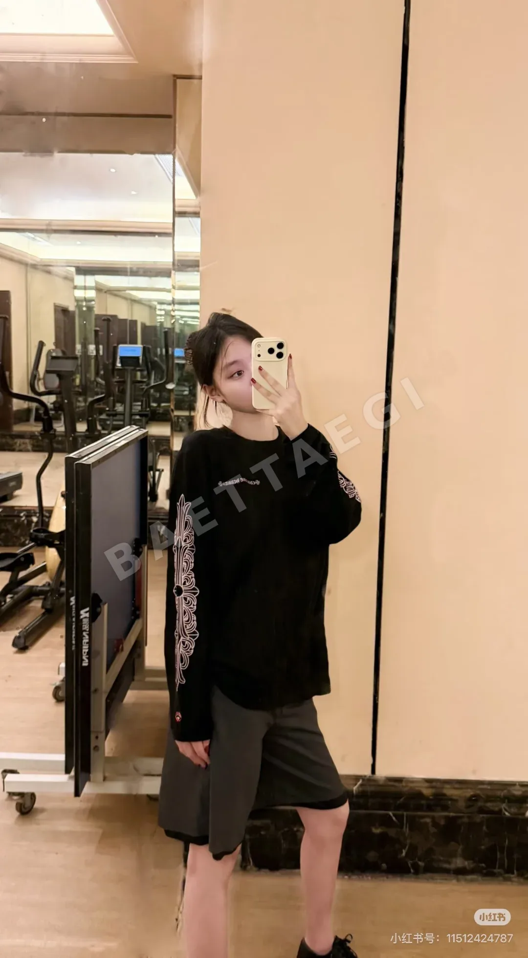 크롬하츠 말굽 꽃 루즈핏 긴팔 티셔츠 상세 이미지 7