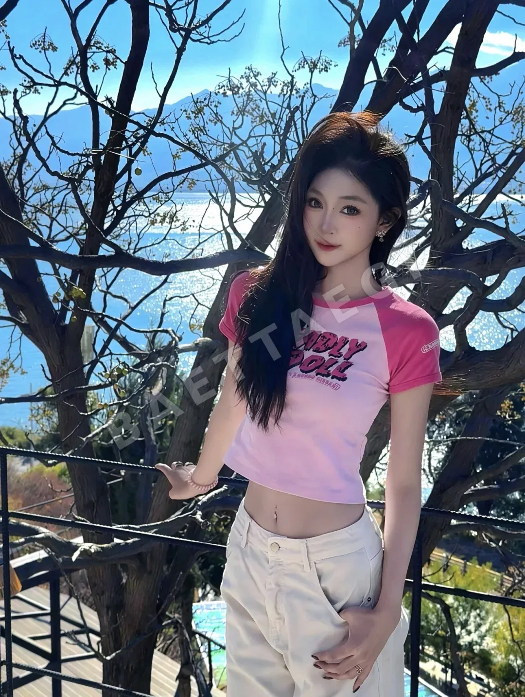 크롬하츠 래글런 슬리브 여성 반팔 티셔츠 상세 이미지 10