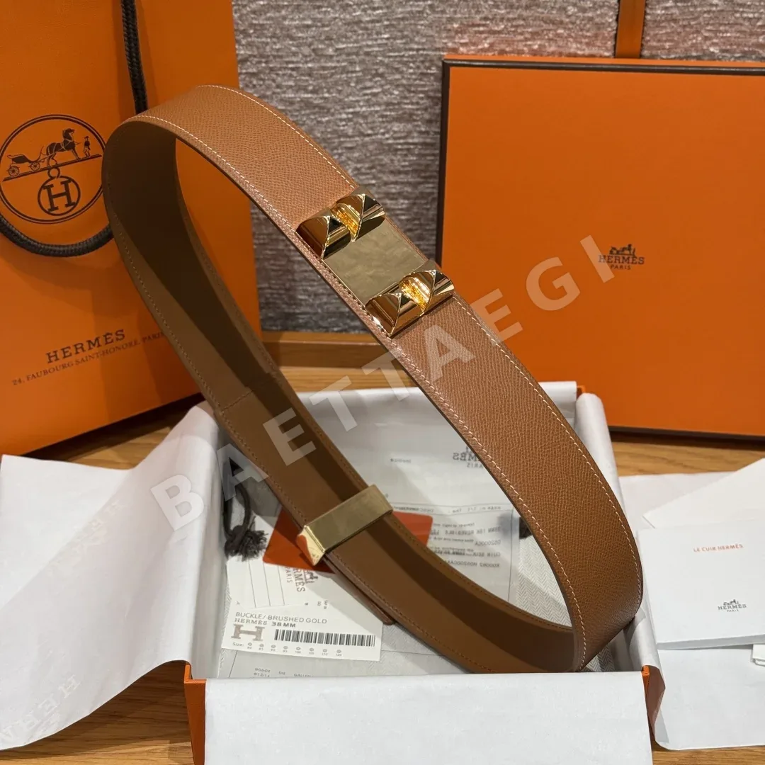 에르메스 코리에르 드 시앙 앱송 카프스킨 벨트 상세 이미지 3