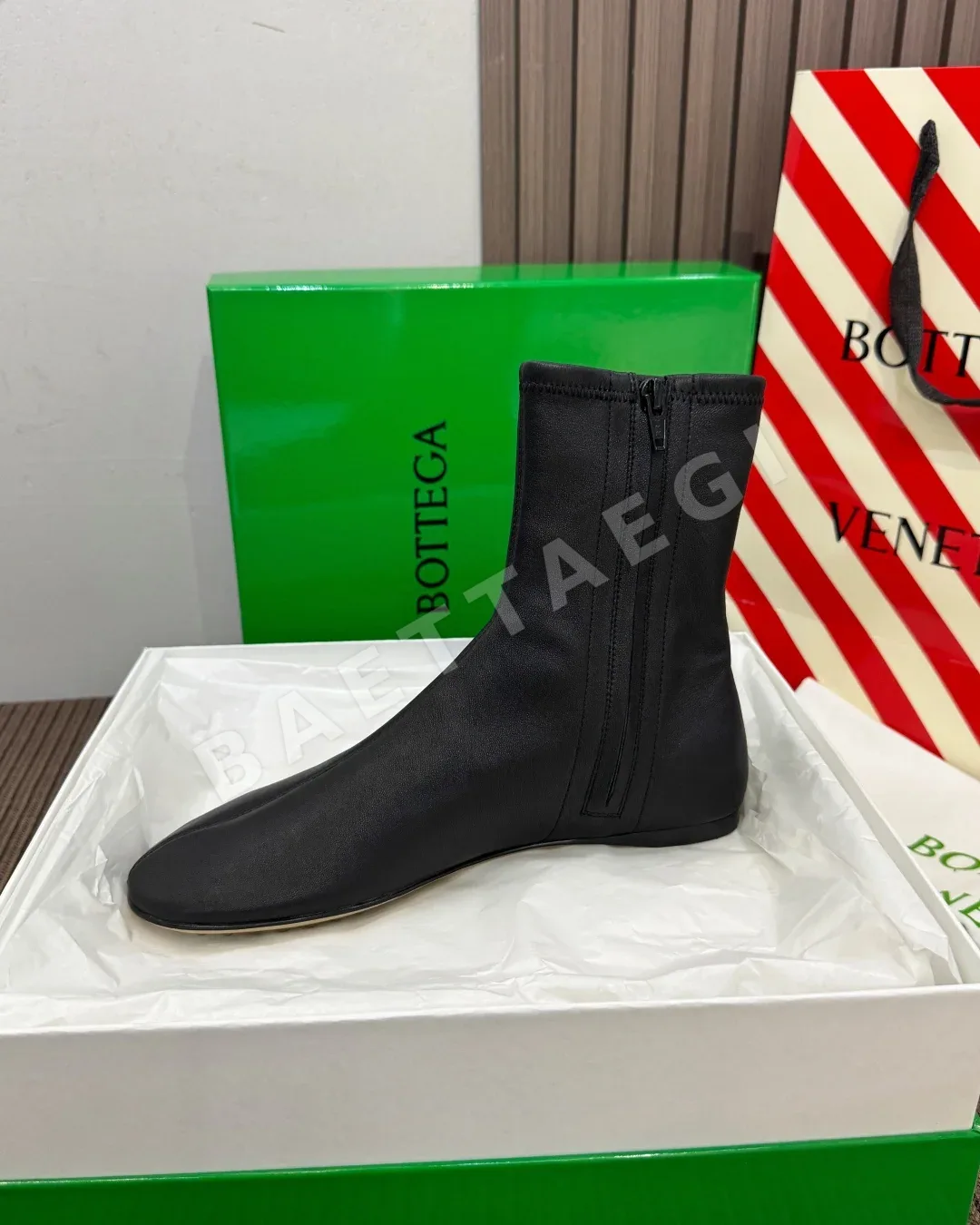보테가베네타 부츠 램스킨 슬림 스트레치 상세 이미지 6