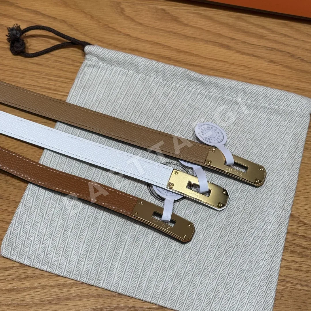 에르메스 켈리 팔라듐 도금 버클 가죽 벨트 상세 이미지 5
