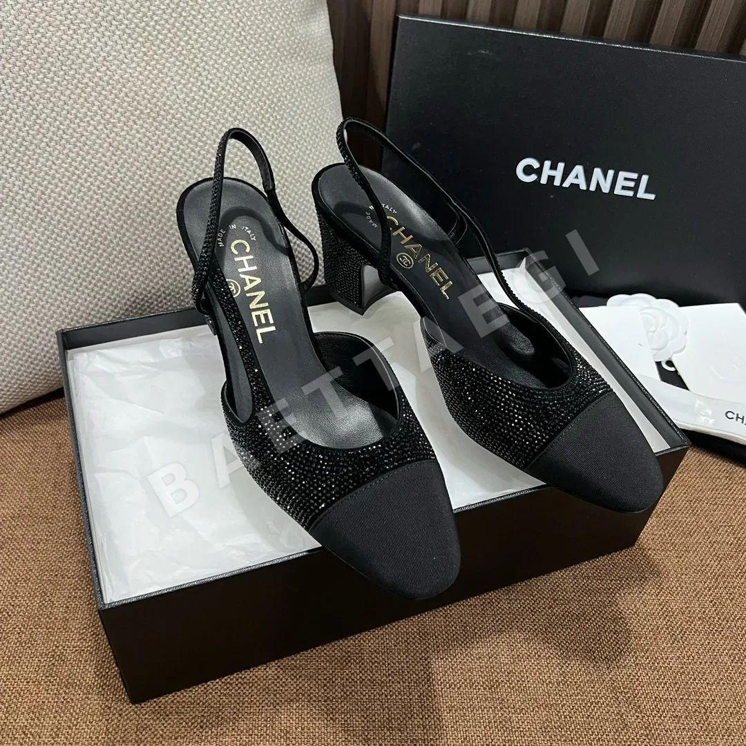 샤넬 스와로브스키 크리스털 슬링백 신발 상세 이미지 3