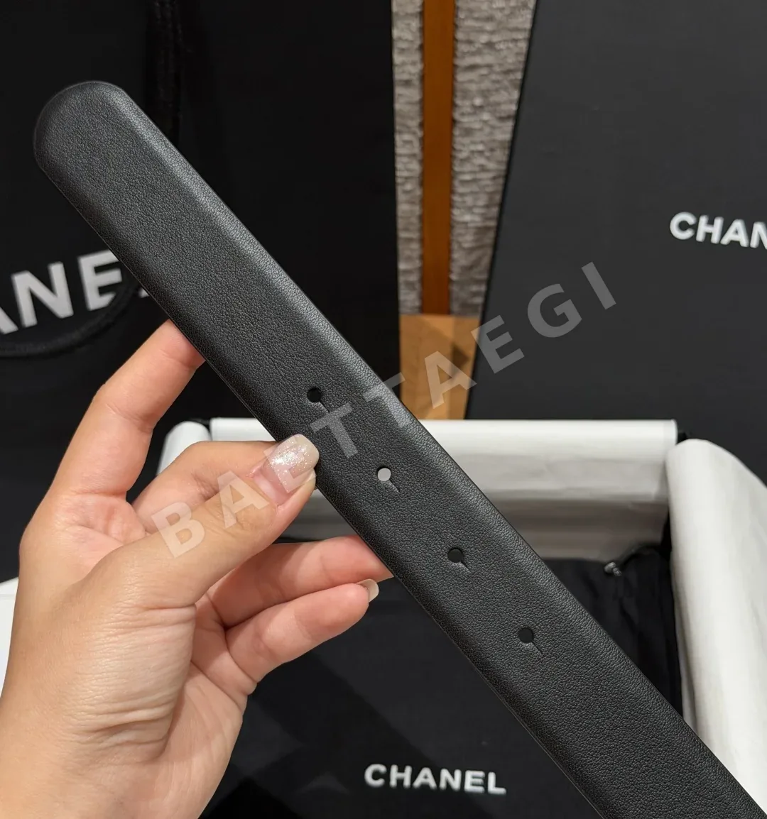 샤넬 진주 더블 C 로고 벨트 상세 이미지 8