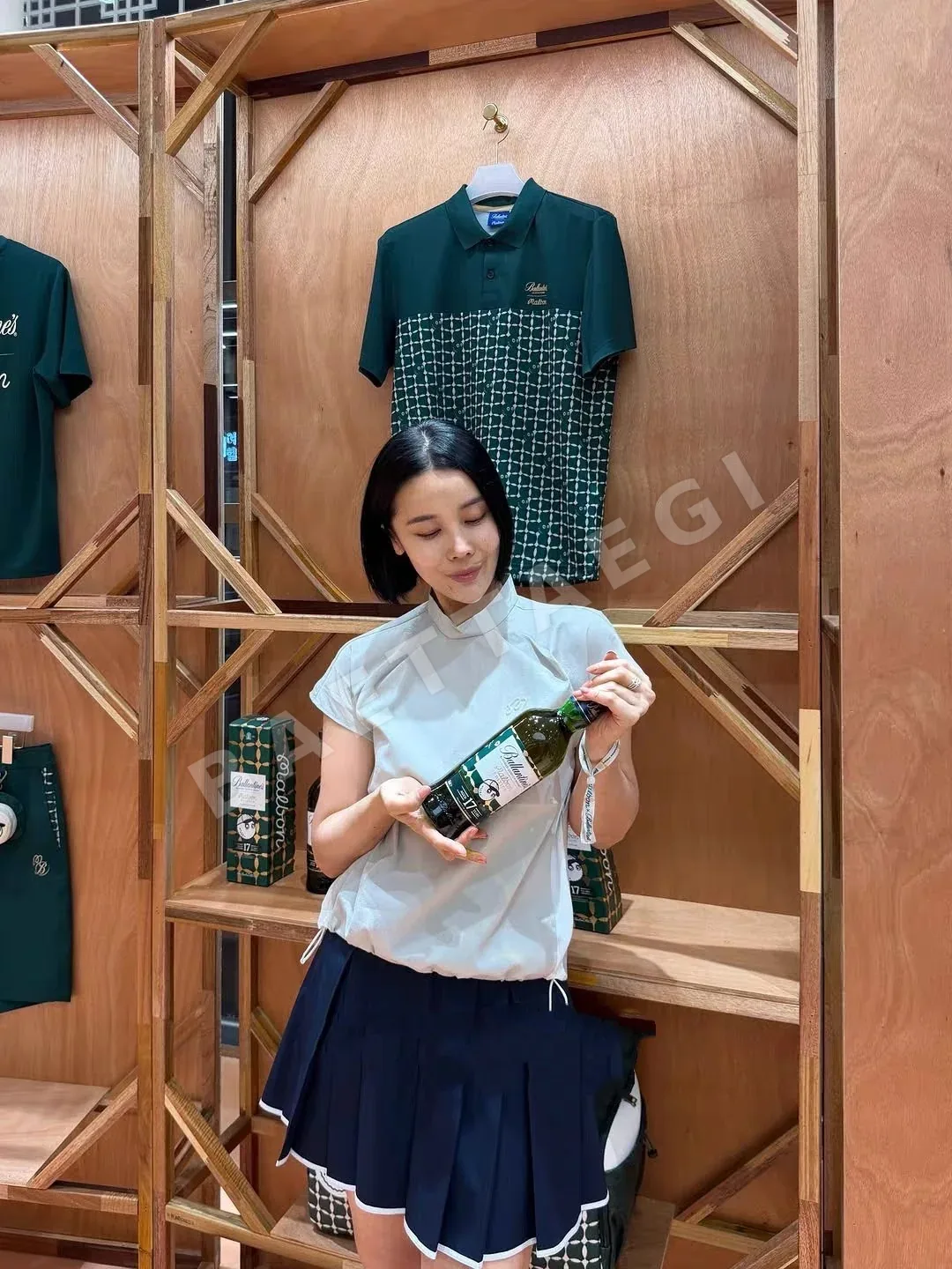 말본 여성 투톤 골프웨어 153234