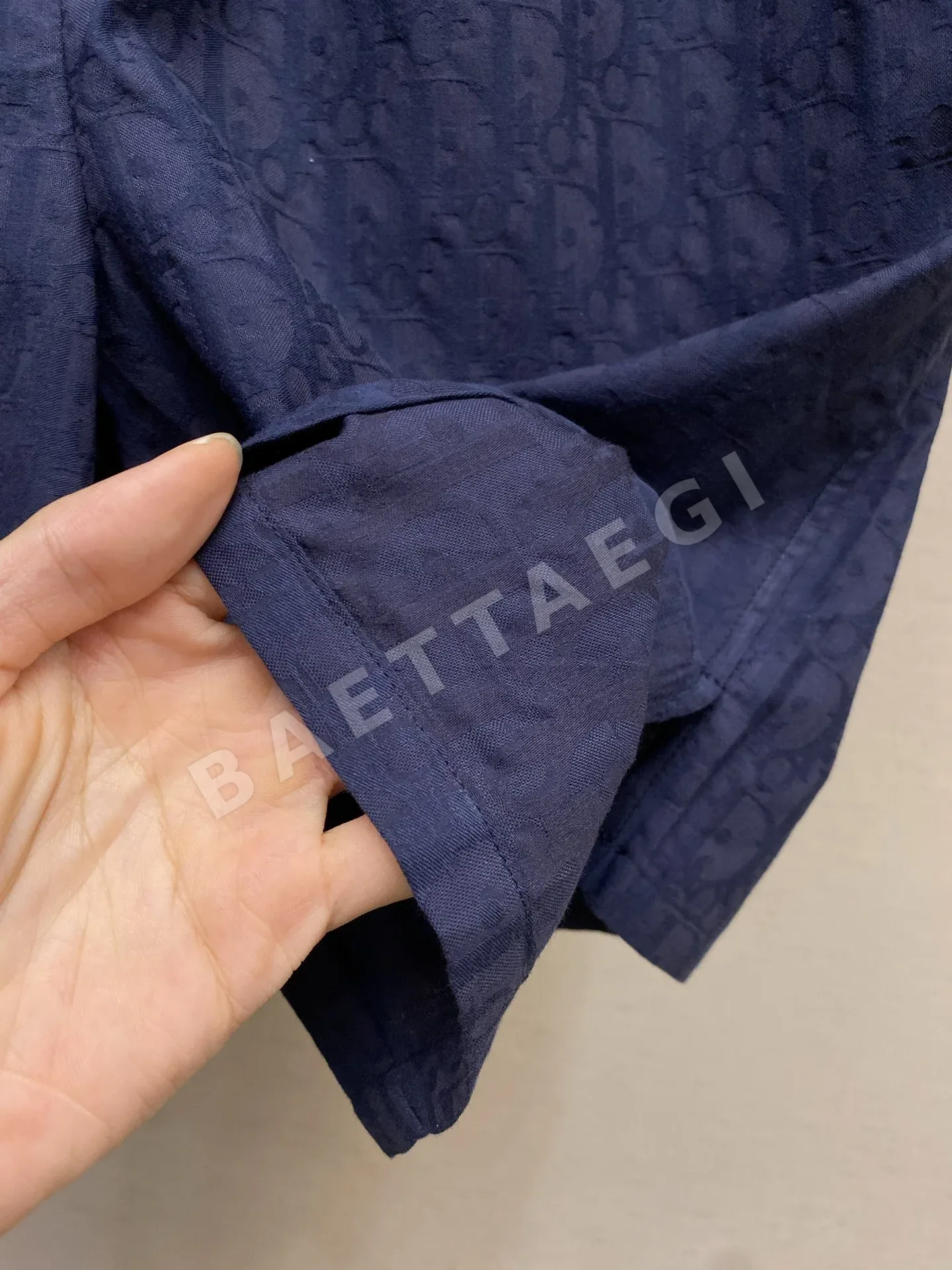 디올 자카드 로고 남성 반바지 상세 이미지 6