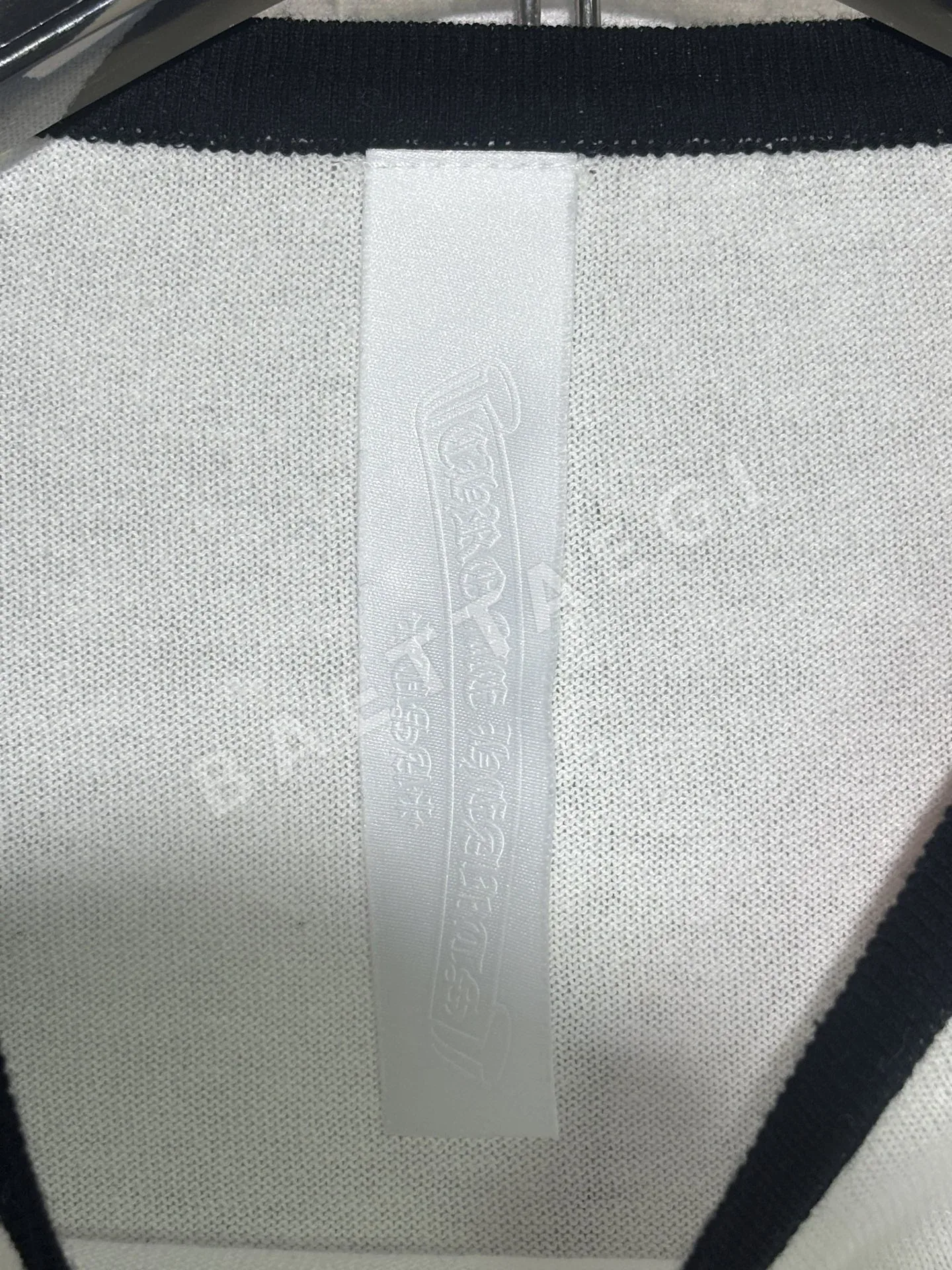 크롬하츠 크로스 패치워크 컬러 블록 긴팔 티셔츠 29410-F 상세 이미지 9