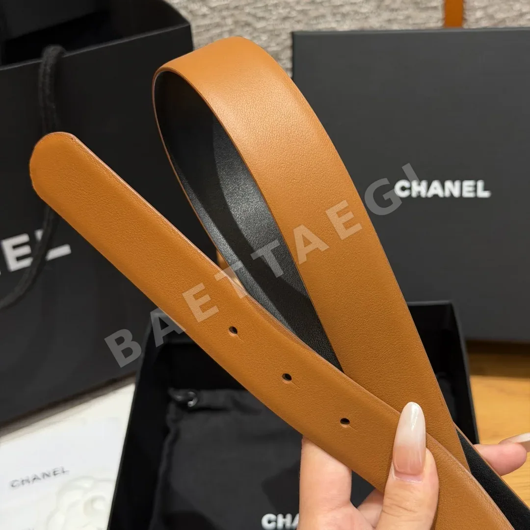 샤넬 리버시블 카프스킨 벨트 상세 이미지 8