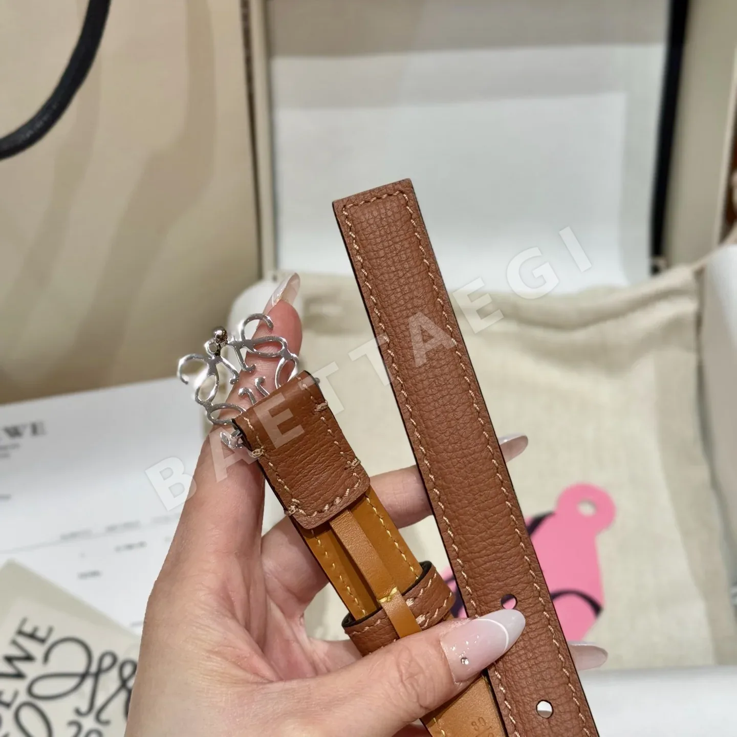 로에베 앵커 가죽 벨트 상세 이미지 7