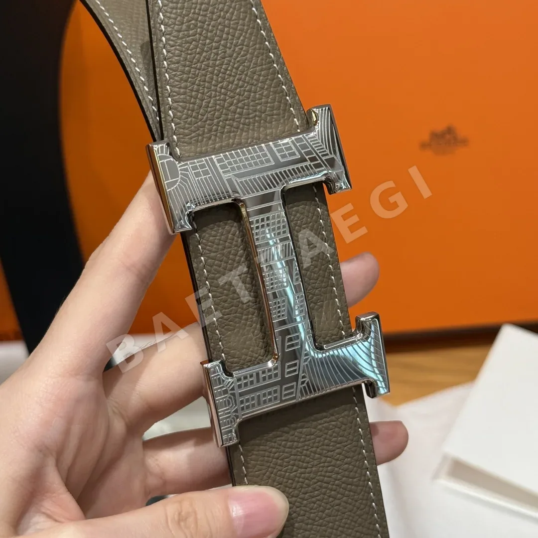 에르메스 홈 투아렉 양면 가죽 벨트 상세 이미지 5