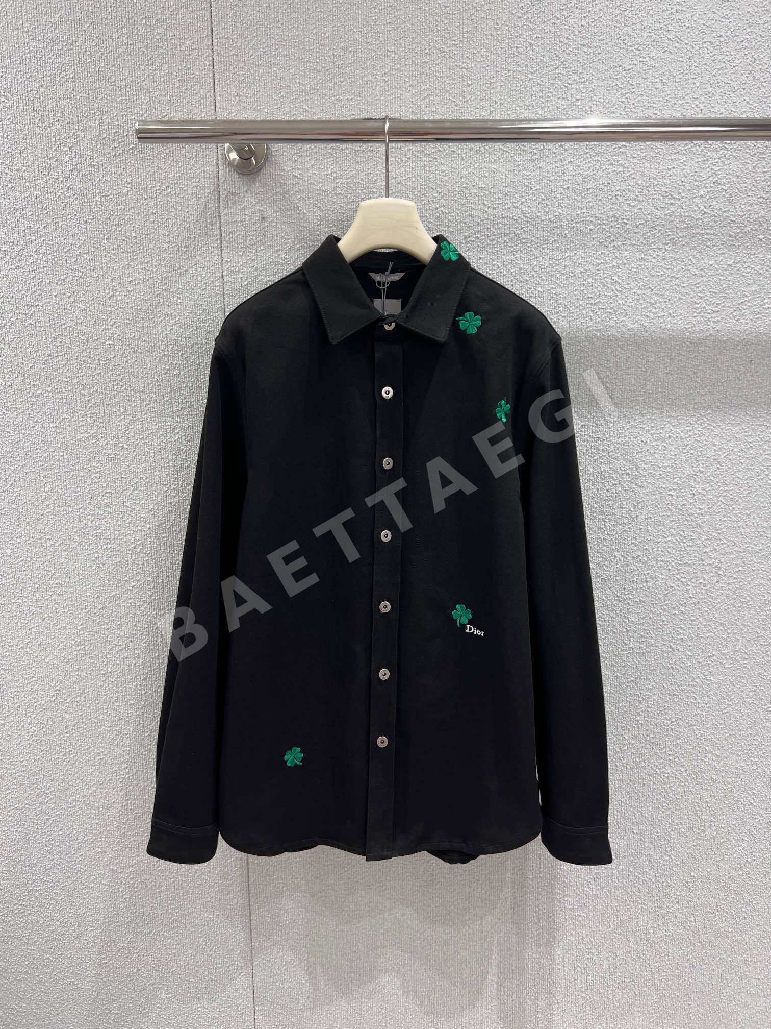 디올 네 잎 클로버 자수 데님 셔츠 재킷 상세 이미지 2