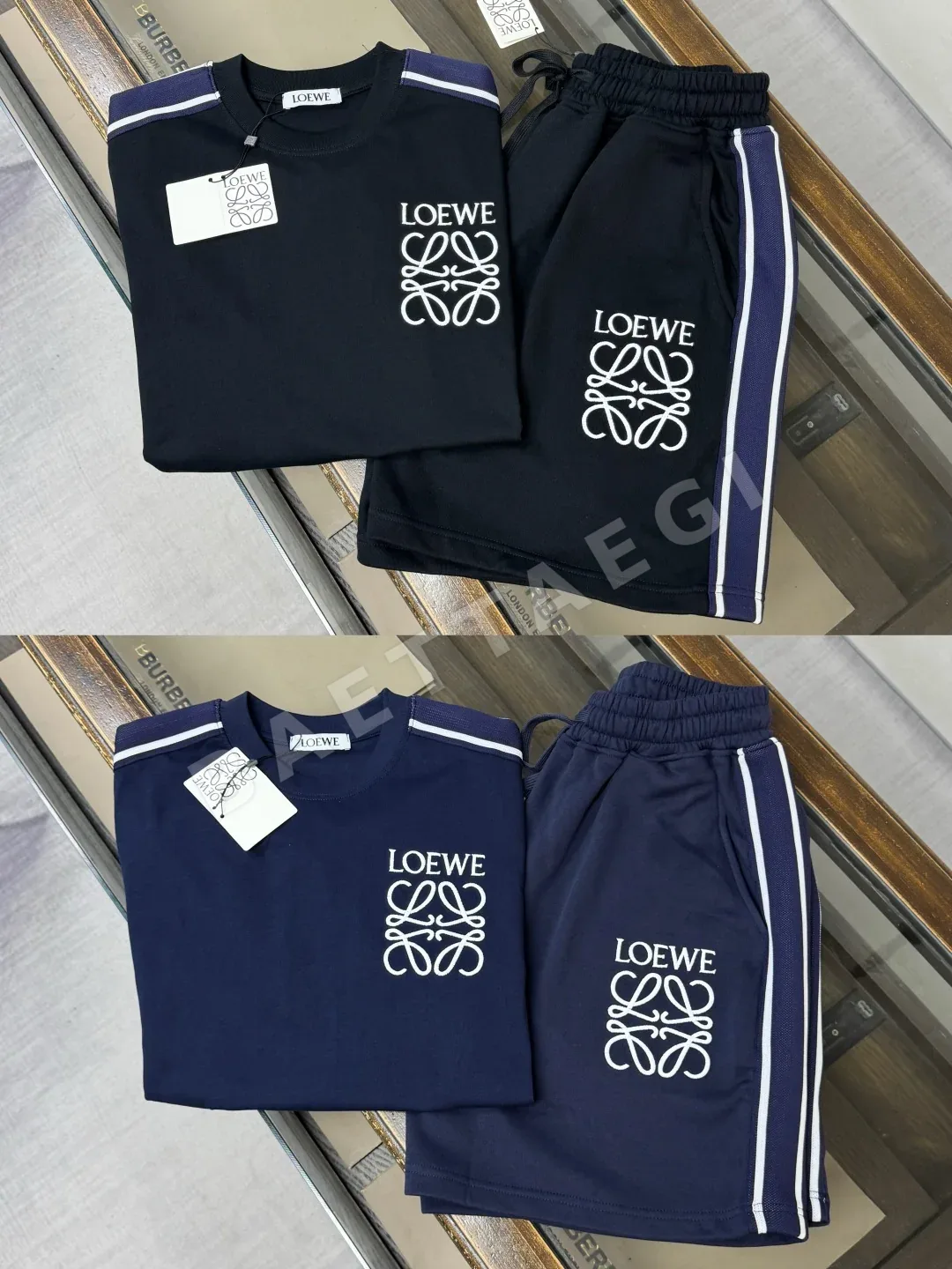 로에베 자수 캐주얼 남성 반바지 상세 이미지 2