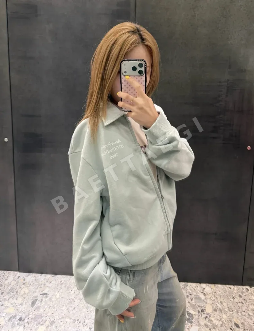 아크네스튜디오 1996 자수 카라 집업 스웨트셔츠 자켓 상세 이미지 21