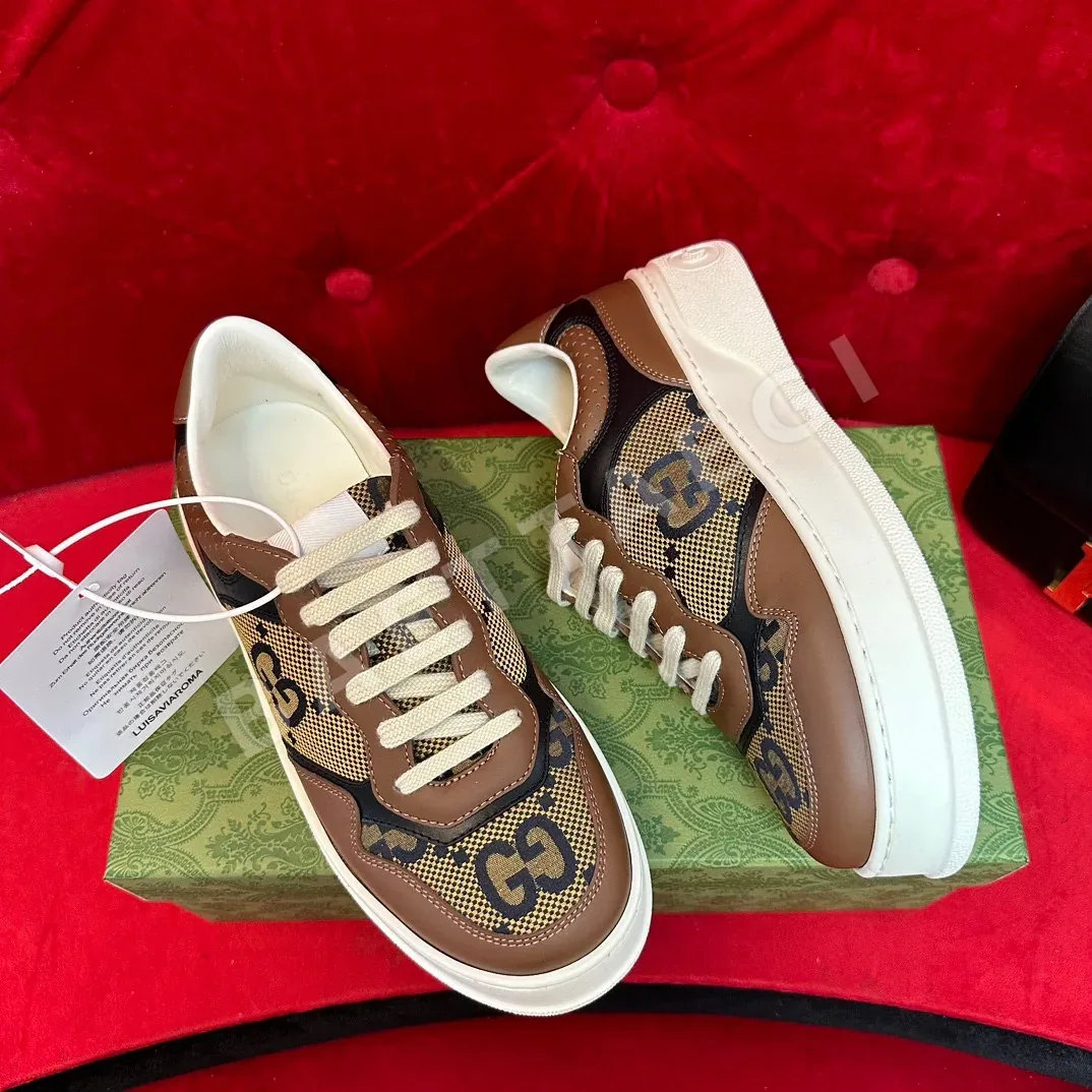 구찌 친환경 송아지가죽 플랫폼 화이트 스니커즈 상세 이미지 3