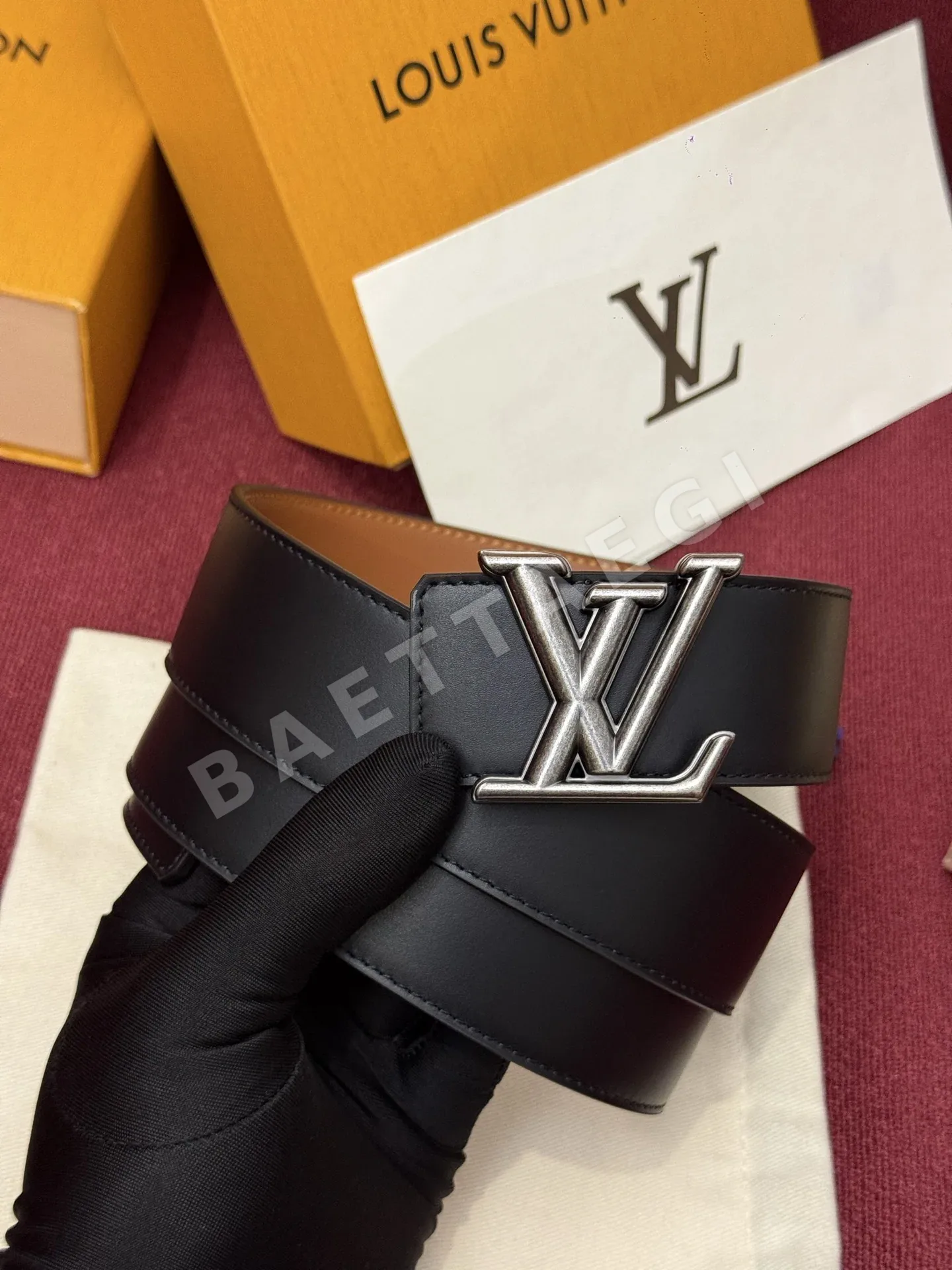 루이비통 다미에 LV 리버시블 벨트 상세 이미지 7