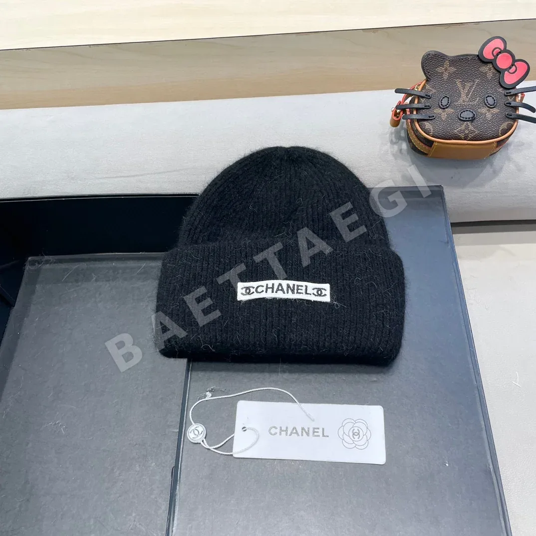 샤넬 더블 C 니트 비니 모자 상세 이미지 1