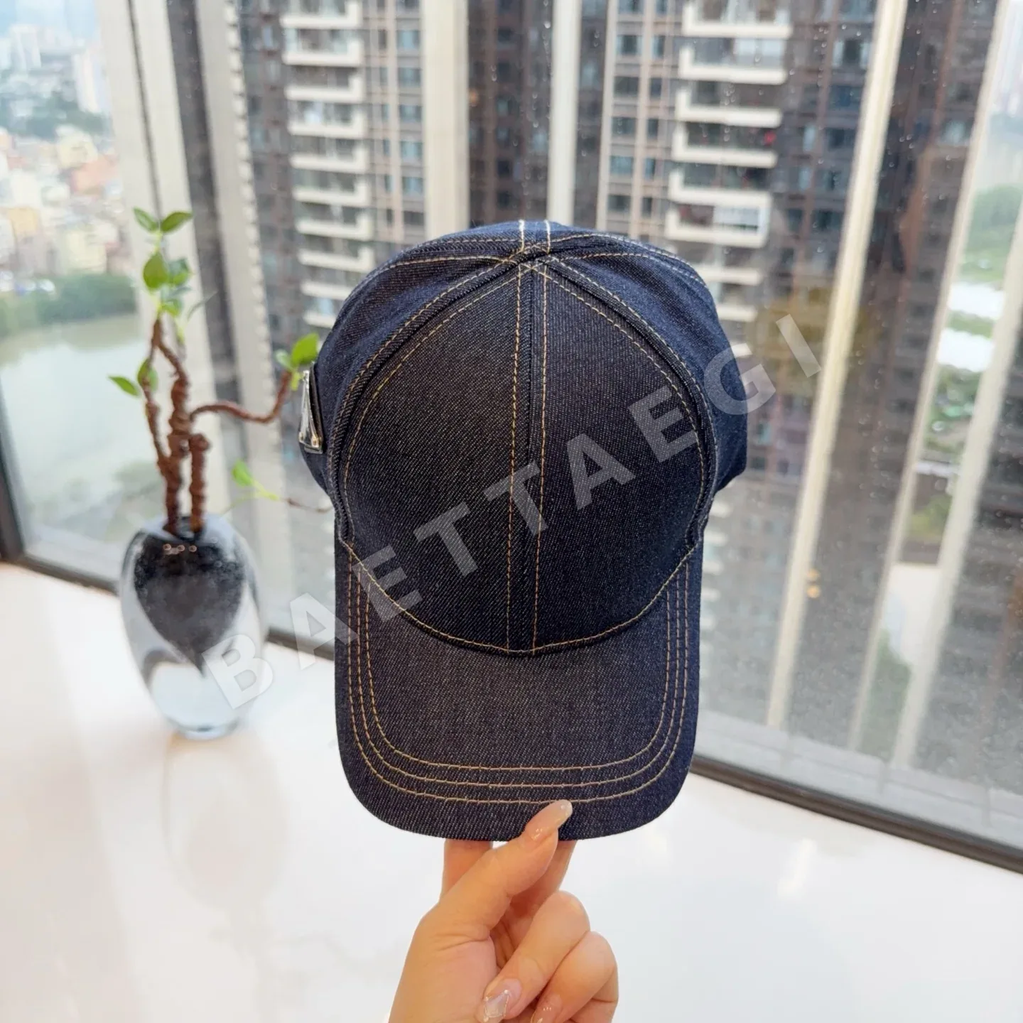 프라다 데님 피셔맨 캡 상세 이미지 9