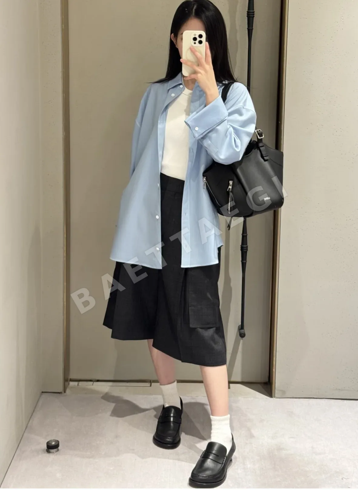 로에베 불규칙 체크 울 수트 세트 상세 이미지 3