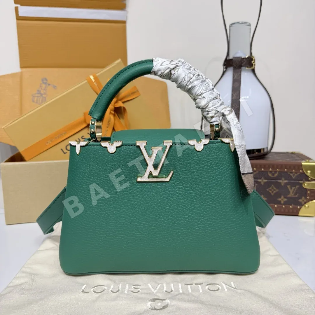 루이비통 캡슐 BB 더블 숄더 벨벳 핸드백 M29423