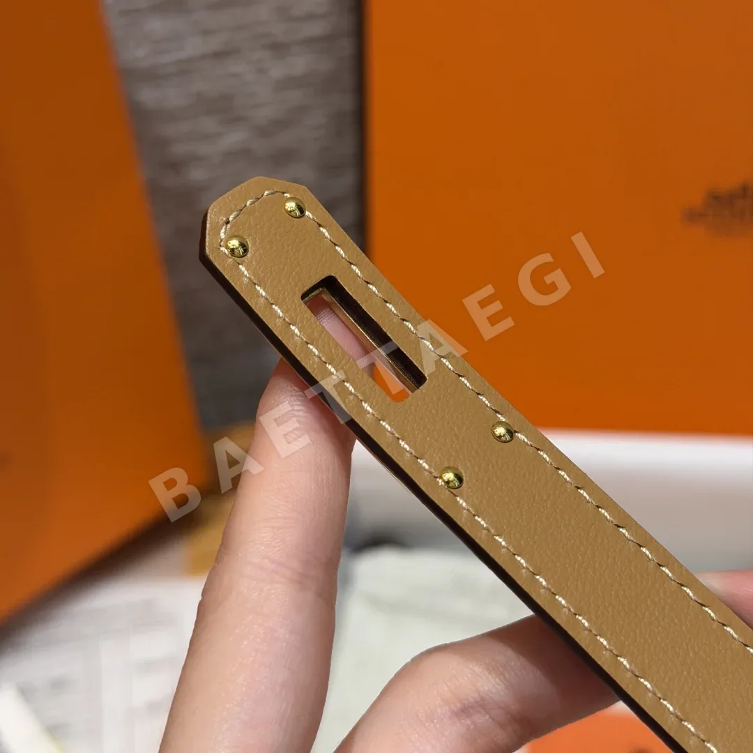 에르메스 켈리 버클 카프스킨 벨트 18mm 상세 이미지 7