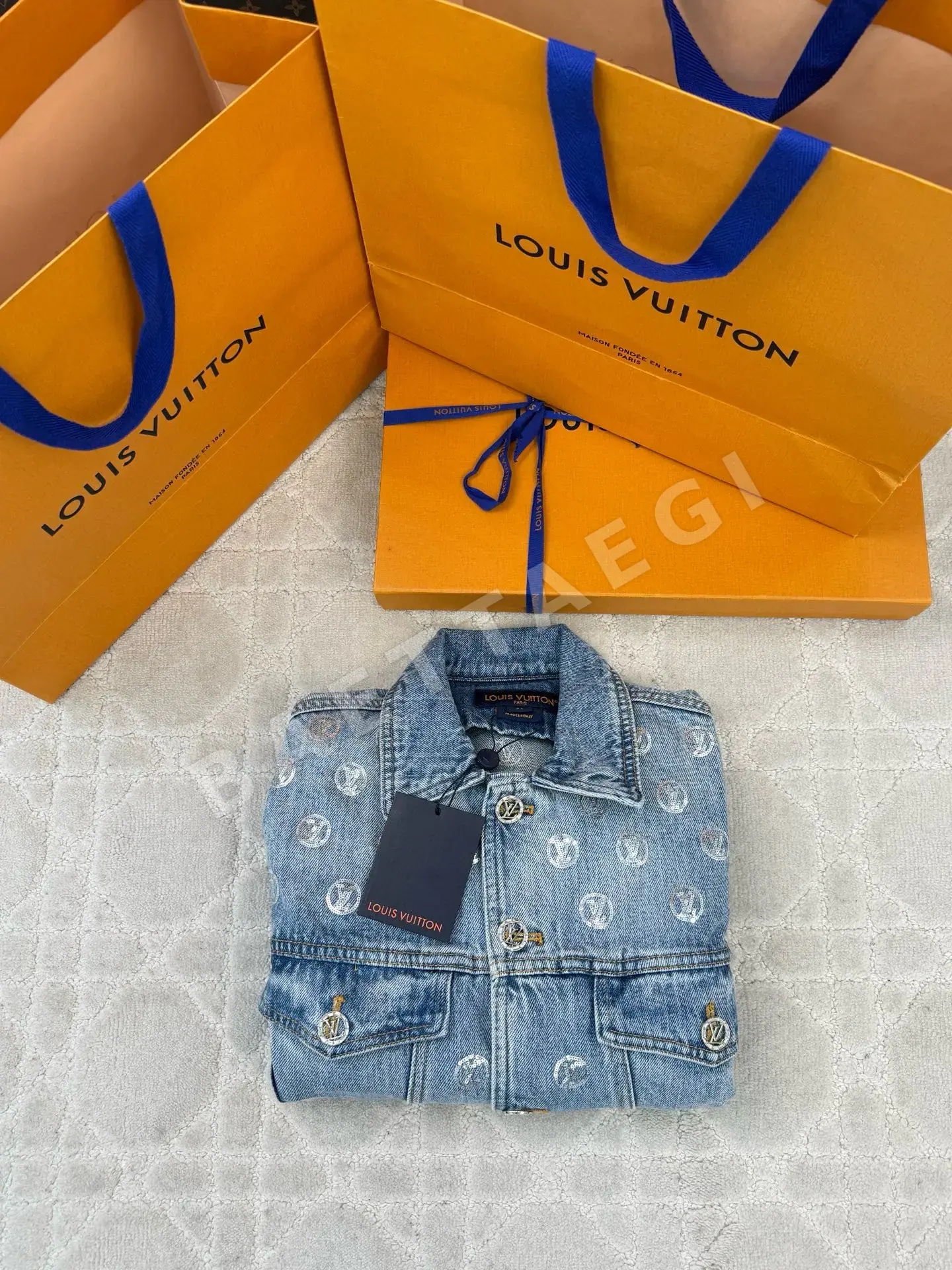 루이비통 LV 스키 스팽글 데님 자켓 상세 이미지 3
