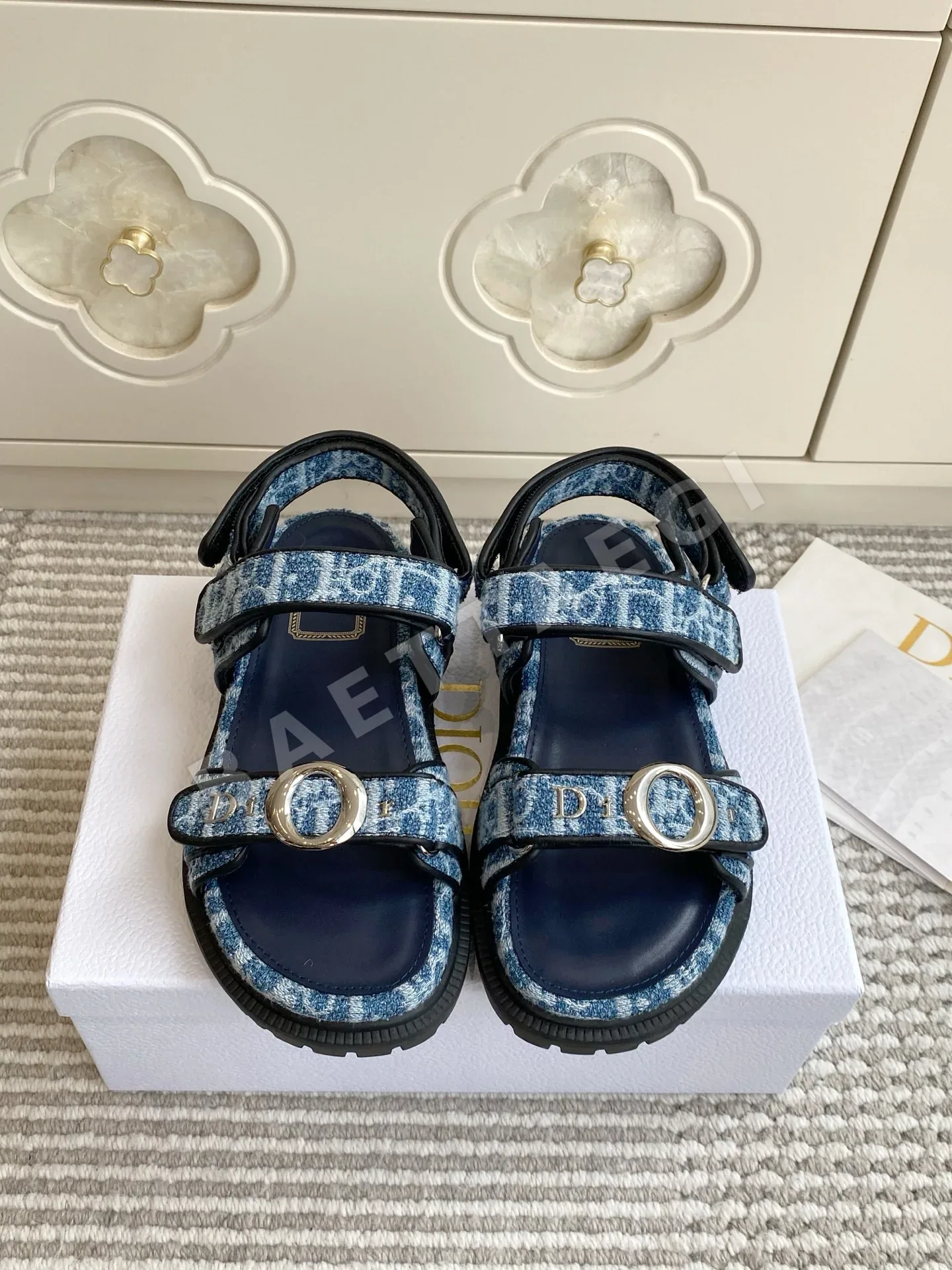 디올 마이 더블 스트랩 플랫폼 샌들 112845