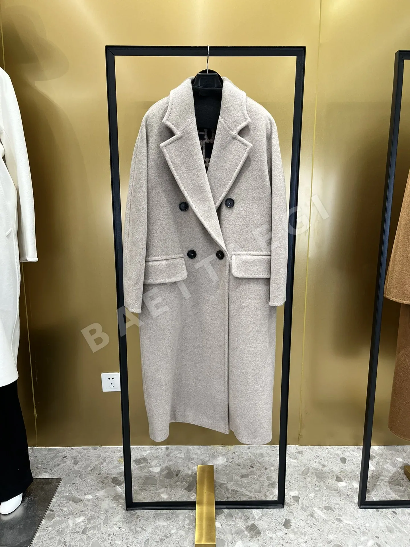 막스마라(Max Mara) 에텔(Ethel) 더블 브레스트 알파카 블렌드 코트 170439