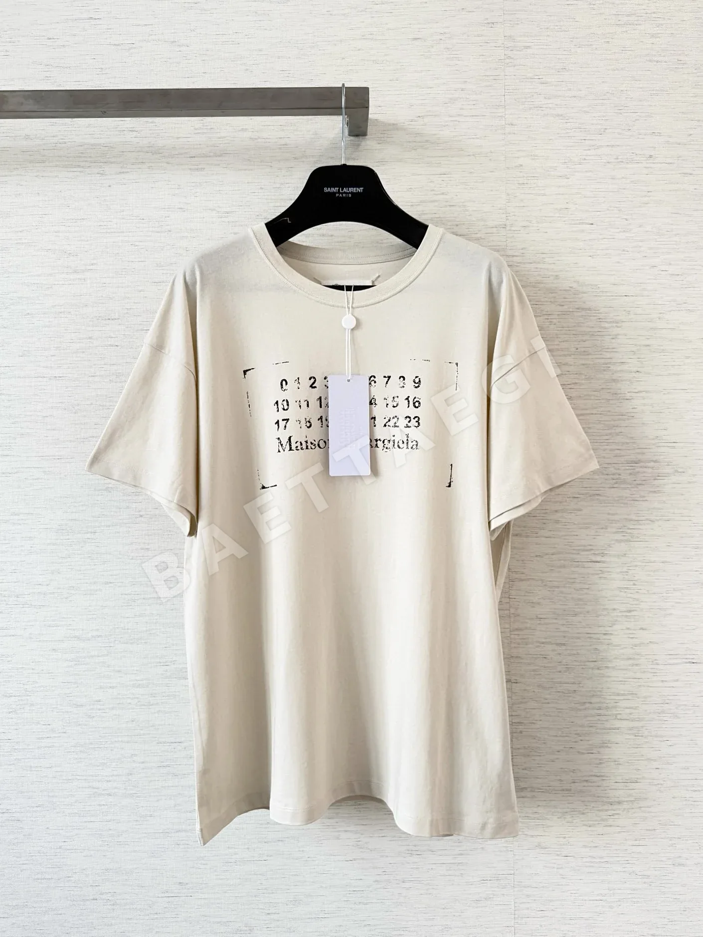 마르지엘라 프린트 남성 반팔 티셔츠 48191