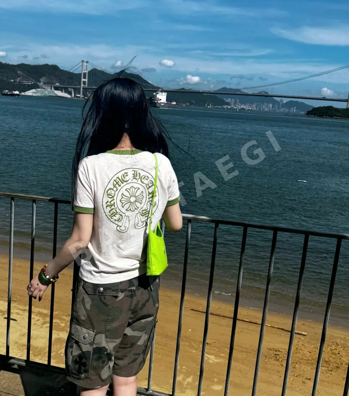 크롬하츠 여성 산스크리트어 프린트 반팔 티셔츠 상세 이미지 32