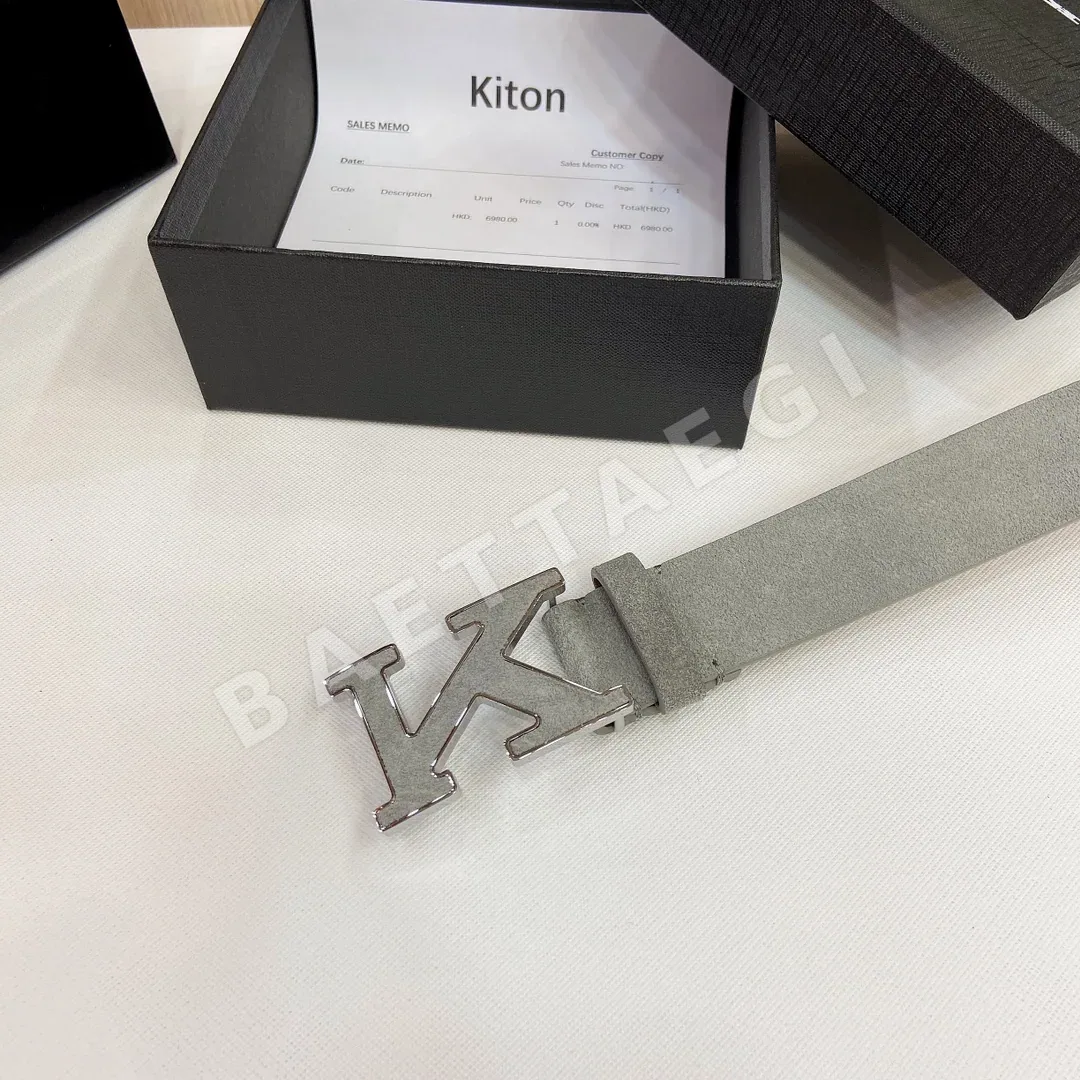 키톤 수입 스웨이드 가죽 벨트 상세 이미지 2