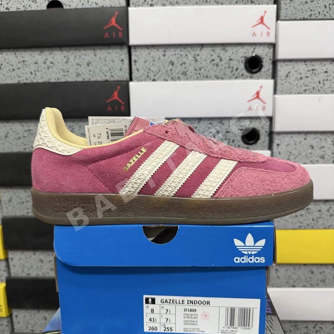 아디다스 [GOD] 가젤 인도어 IF1809 200657 Adidas Gazelle Indoor Pink Cloud White