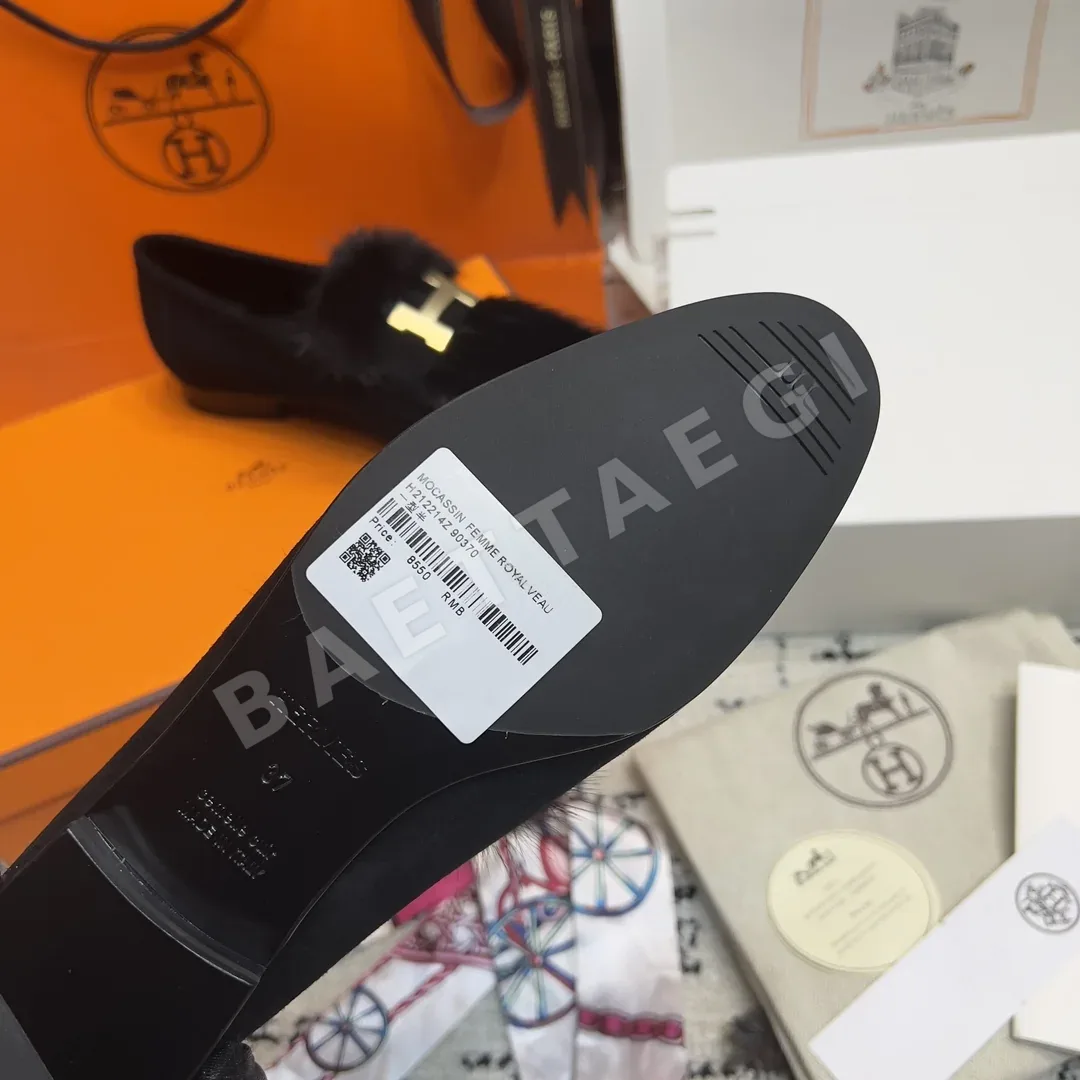 에르메스 파리 밍크퍼 로퍼 상세 이미지 9