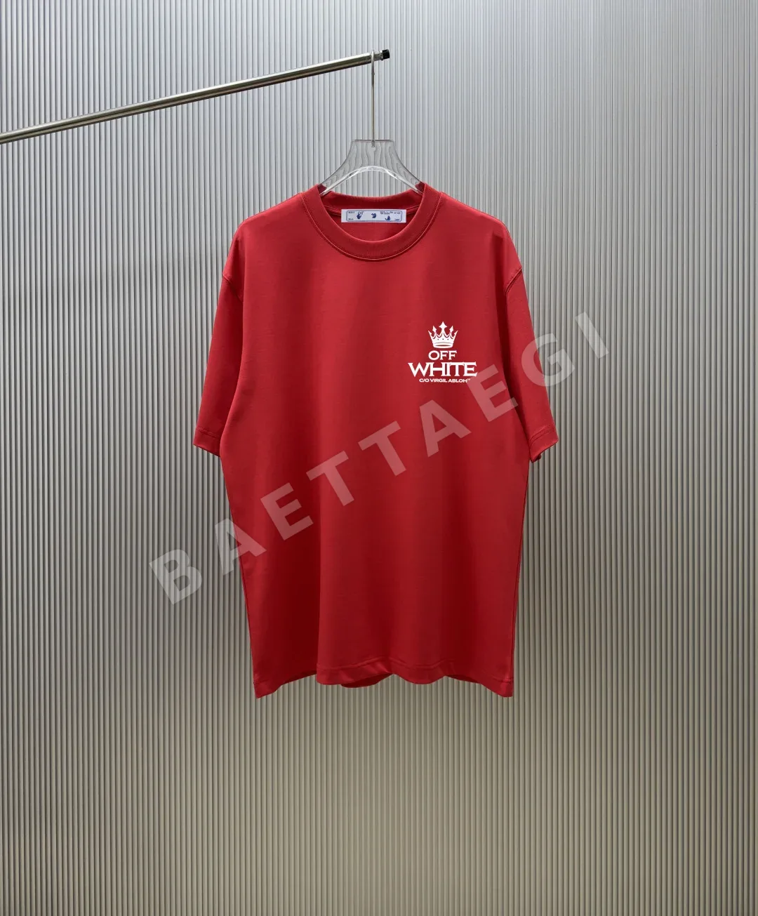 오프화이트 남성 반팔 87105