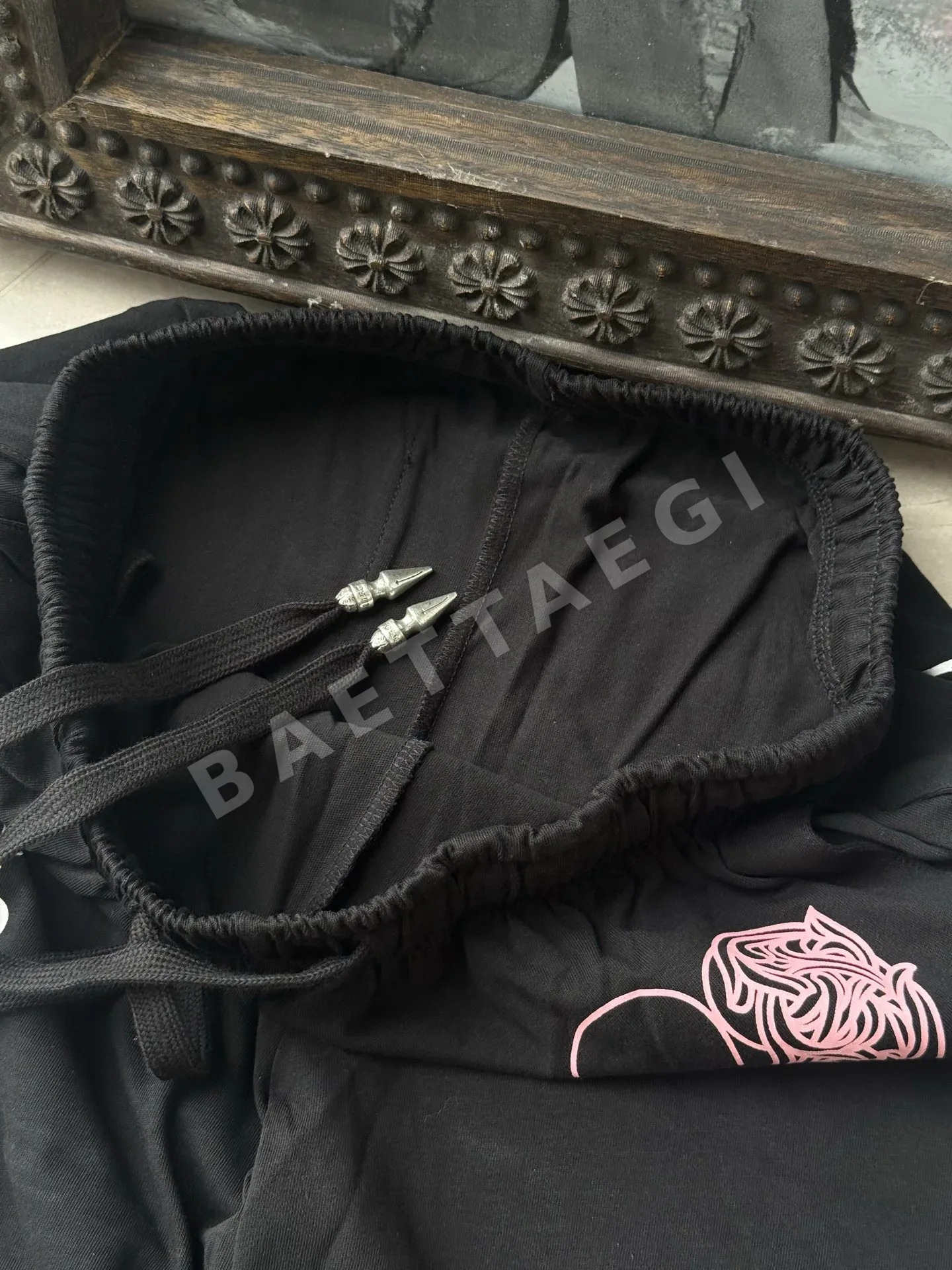 크롬하츠 데드리드올 그래피티 블랙 바지 상세 이미지 2