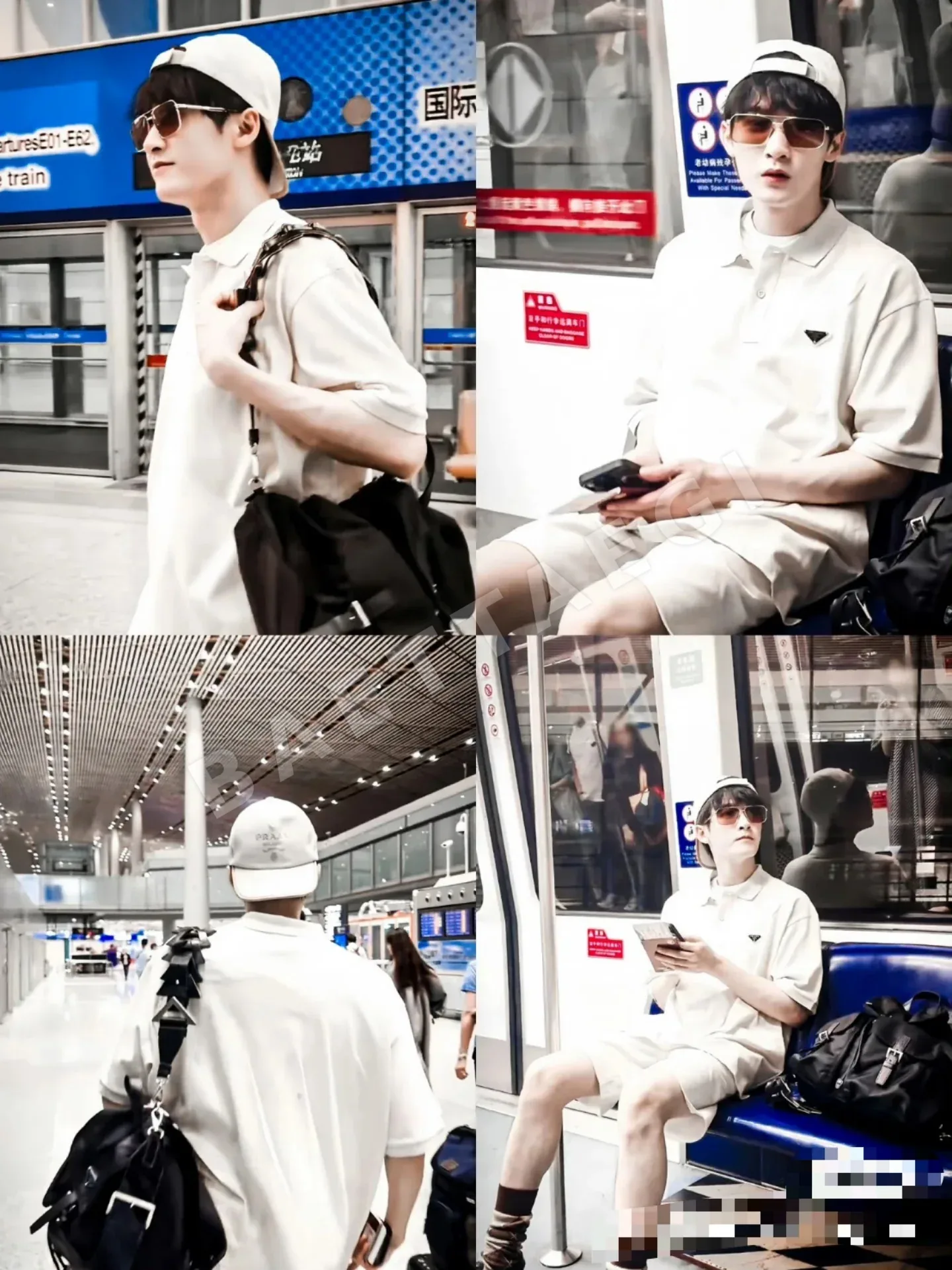 프라다 캔버스 배턴 모자 상세 이미지 2