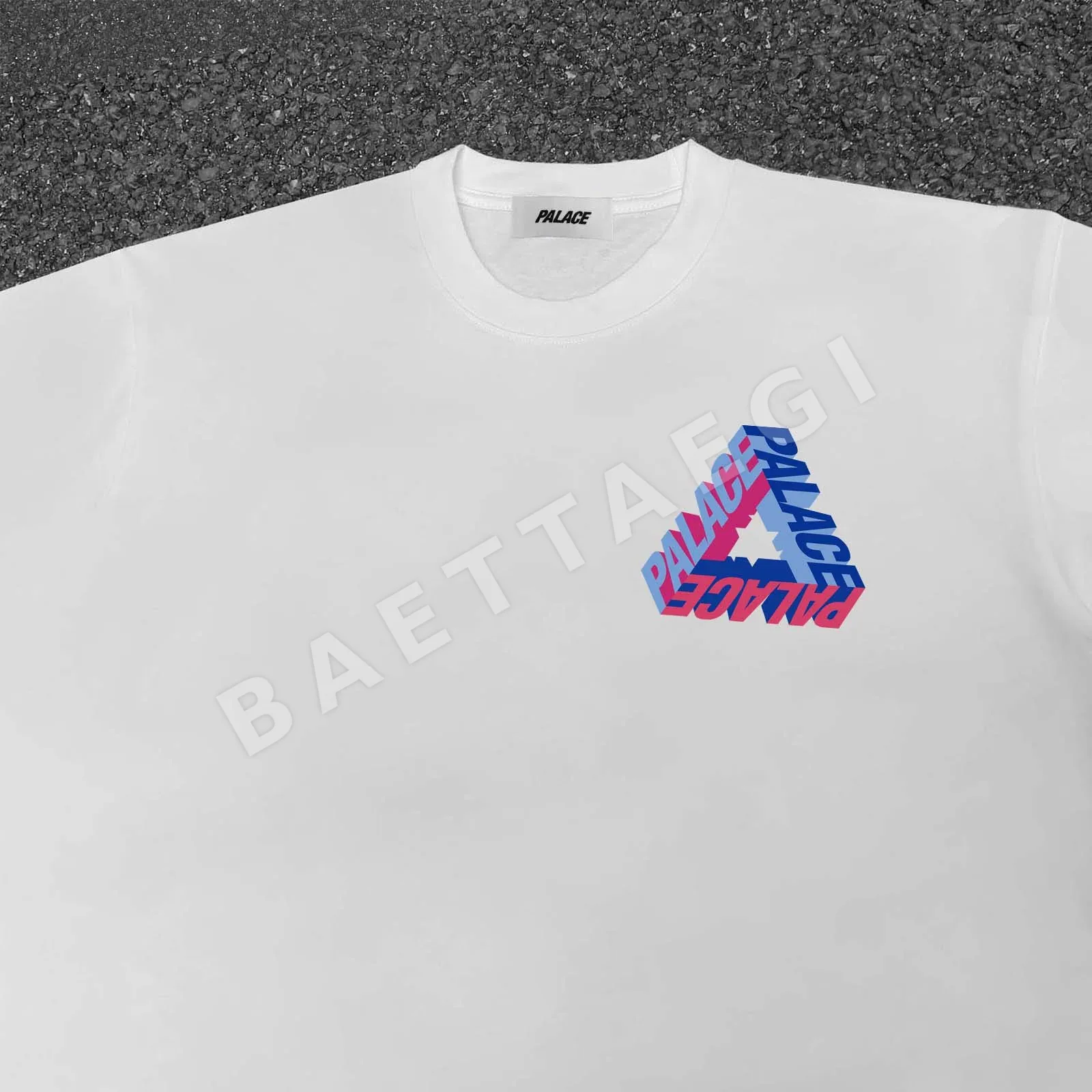 팔라스 3D 컬러풀 문자 반팔 티셔츠 상세 이미지 7