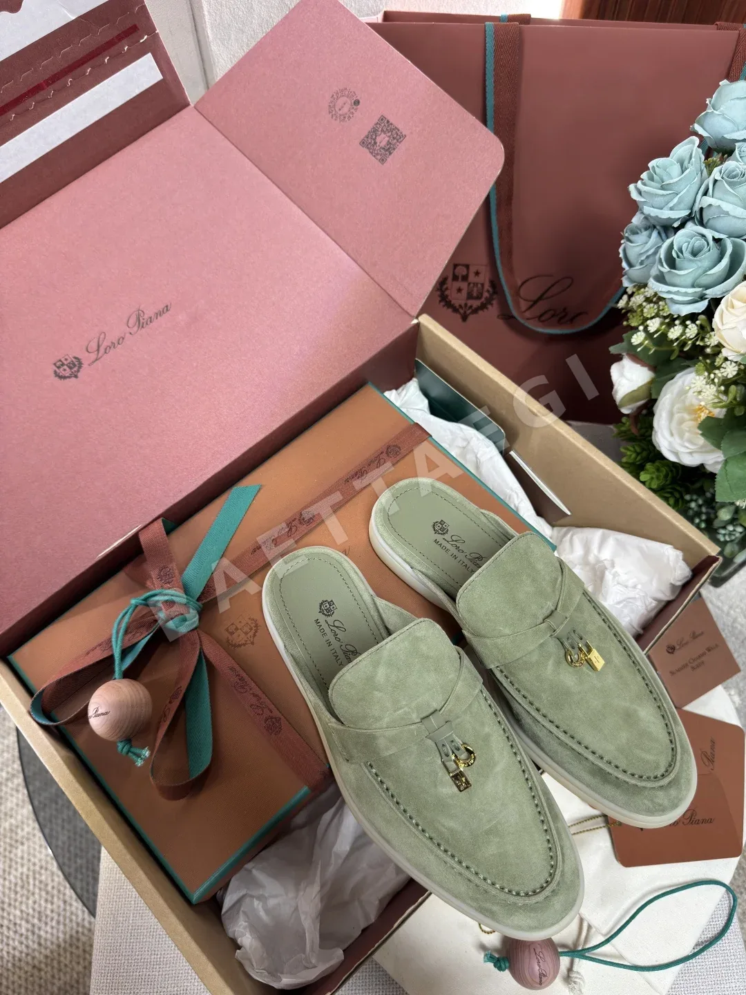 로로피아나 여성 린넨 슬리퍼 93683