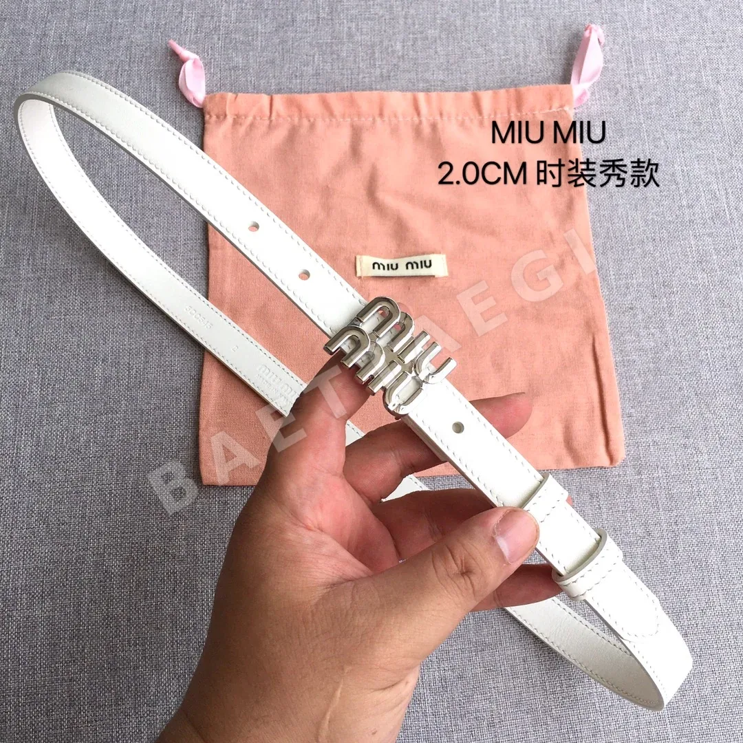 미우미우 가죽 벨트 57875