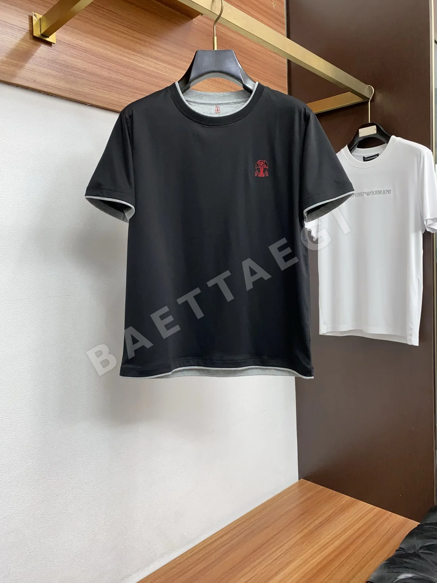브루넬로쿠치넬리 남성 코튼 반팔 티셔츠 47942