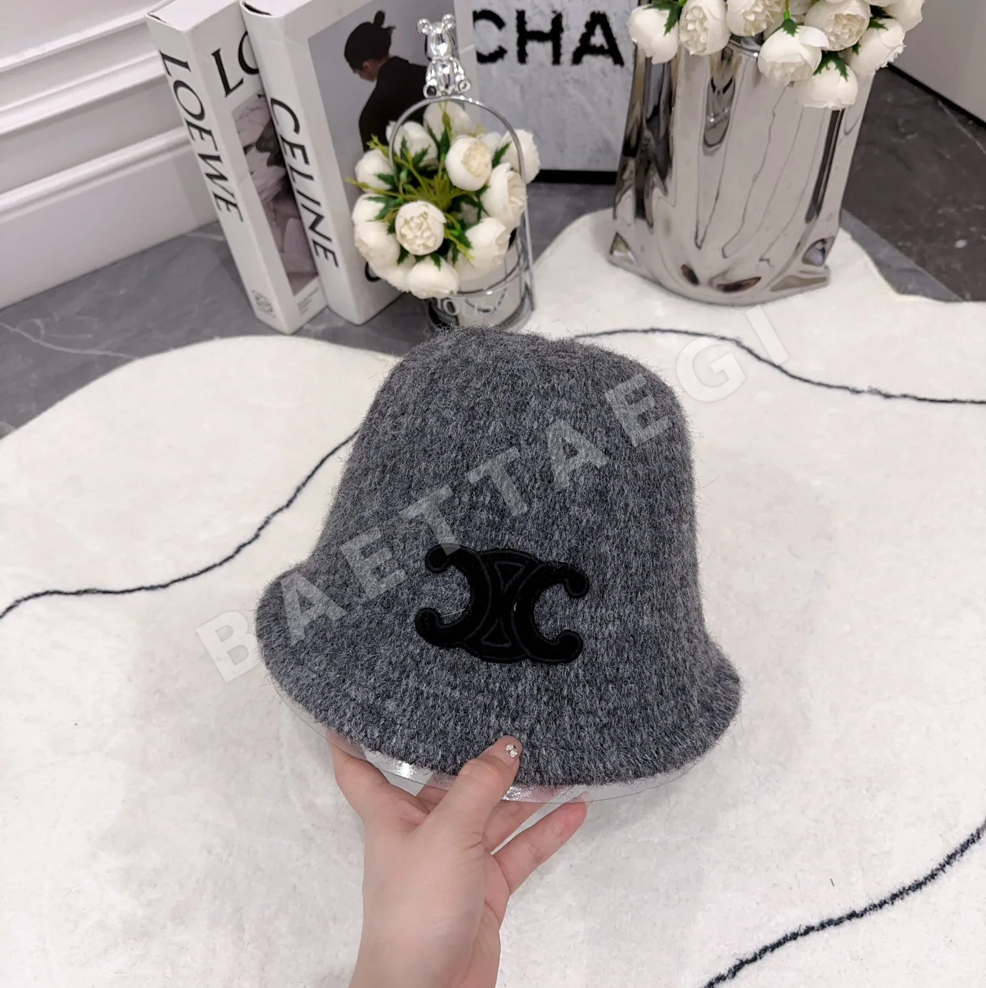 셀린느 모헤어 울 버킷햇 모자 상세 이미지 2