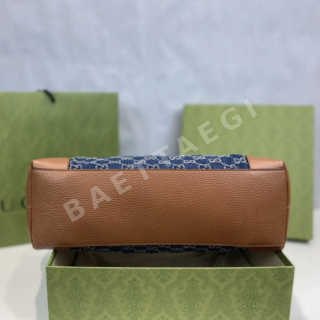 구찌 데님 토트백 631685 상세 이미지 6