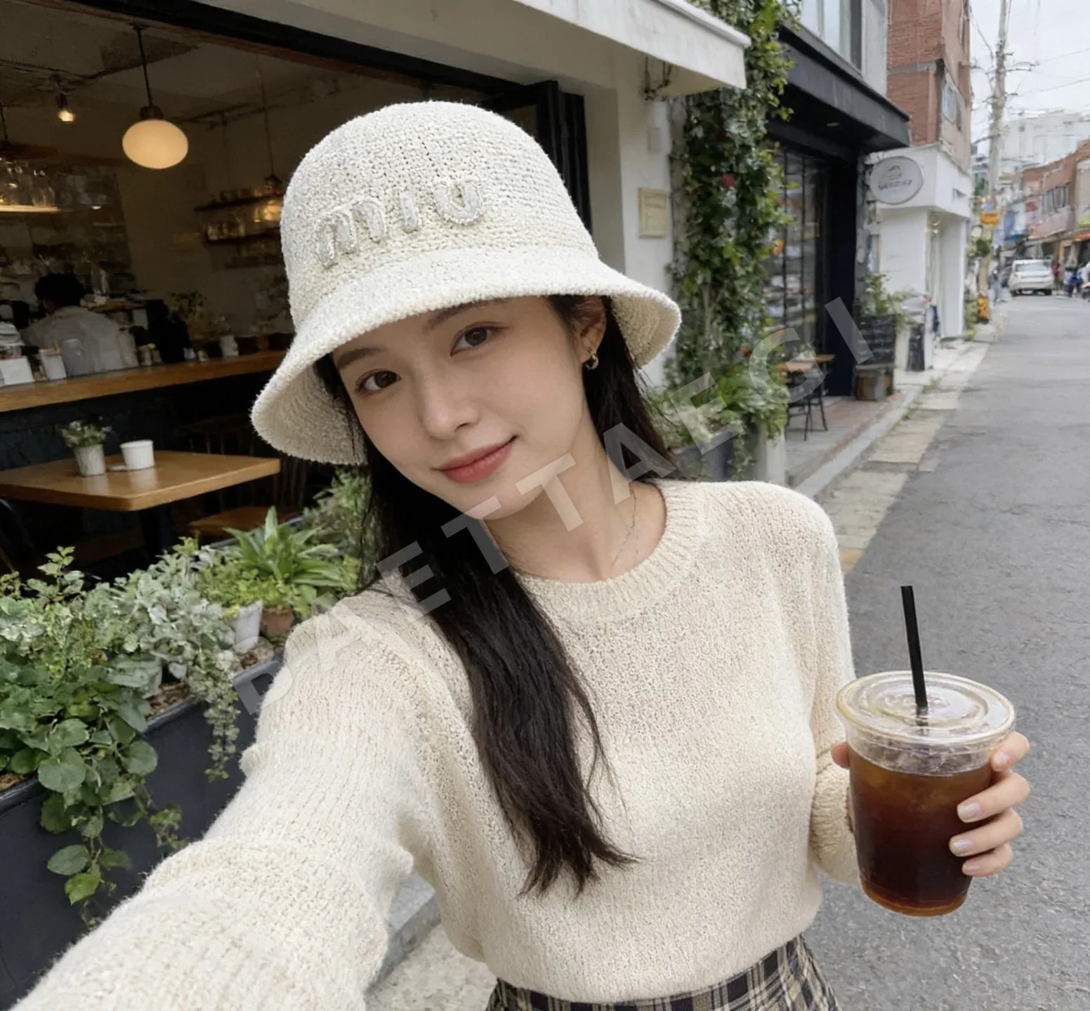 미우미우 종이 보울 햇 모자 상세 이미지 6