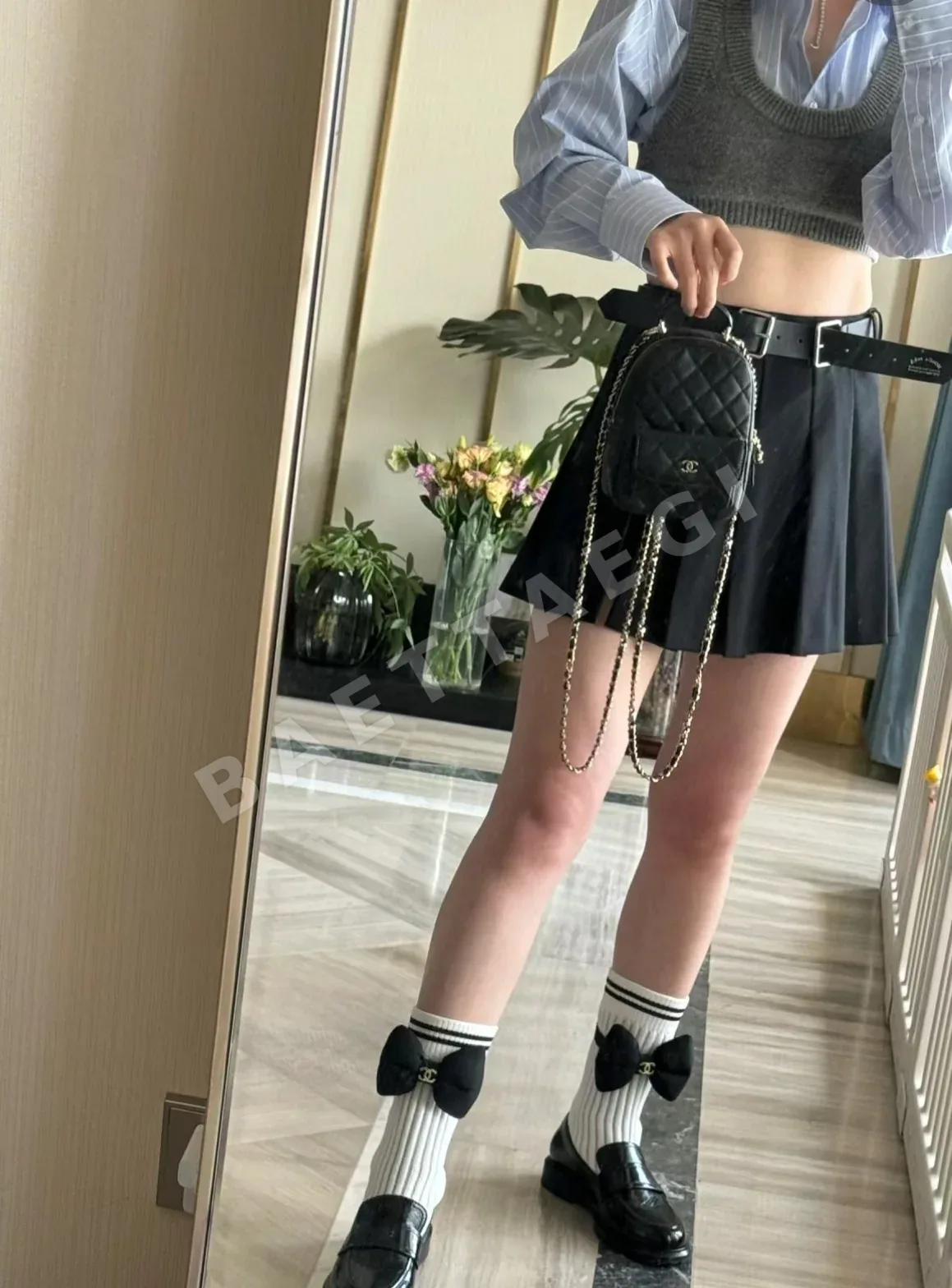 샤넬 소가죽 미니 백팩 상세 이미지 9
