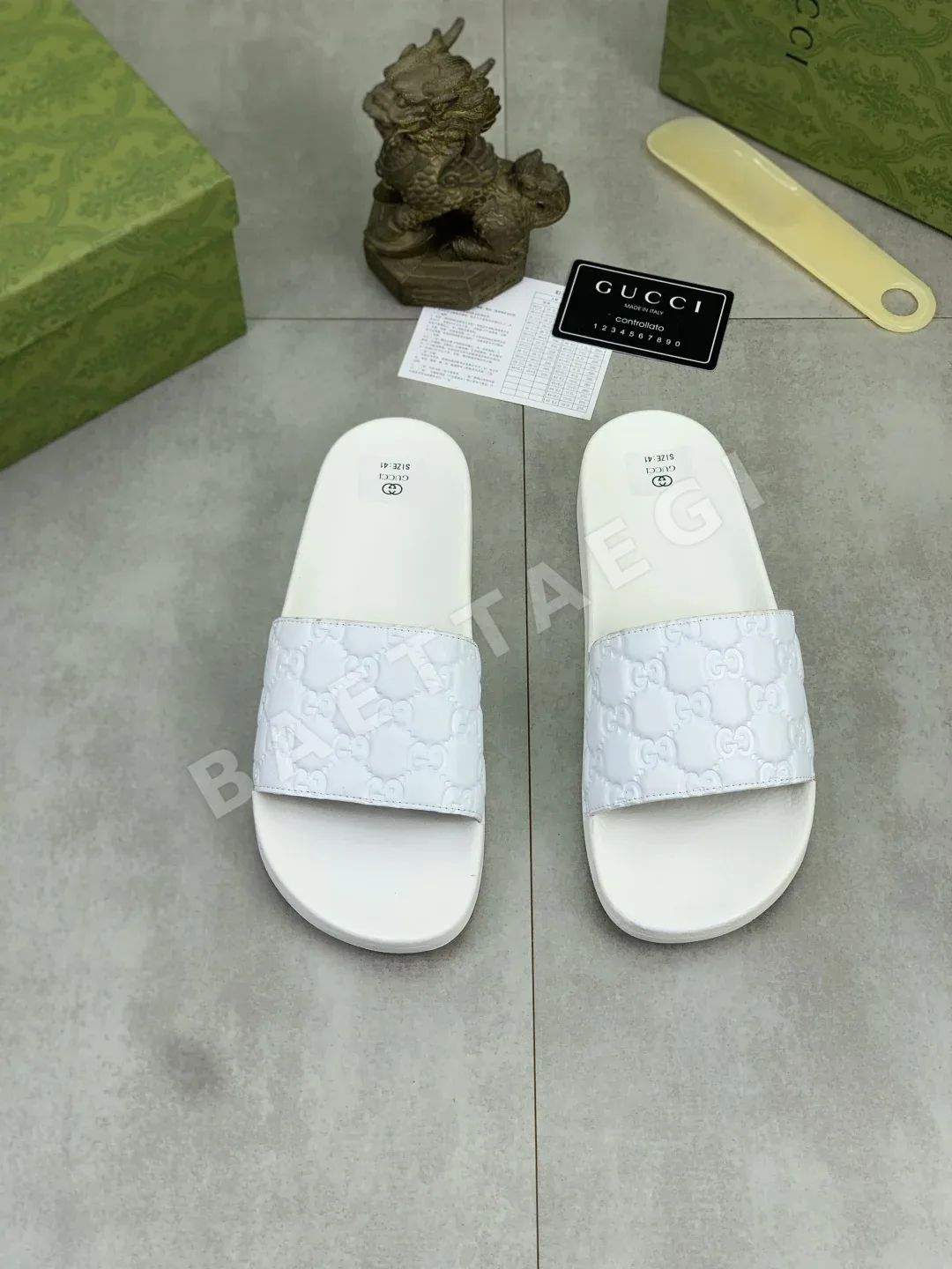 구찌 더블 G 콤비네이션 슬리퍼 상세 이미지 2