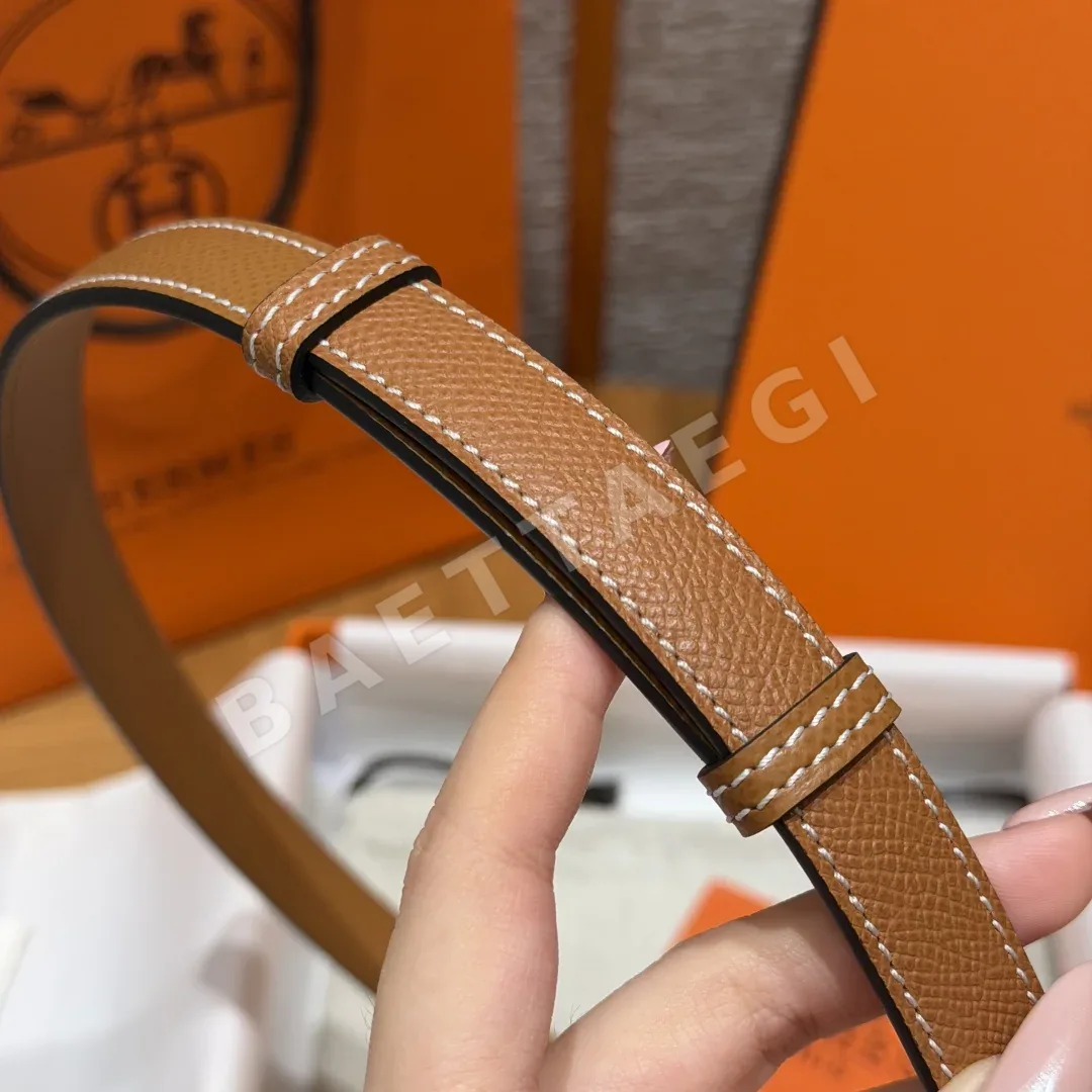에르메스 H브랜드 체인 덩클 엡솜 가죽 벨트 상세 이미지 6