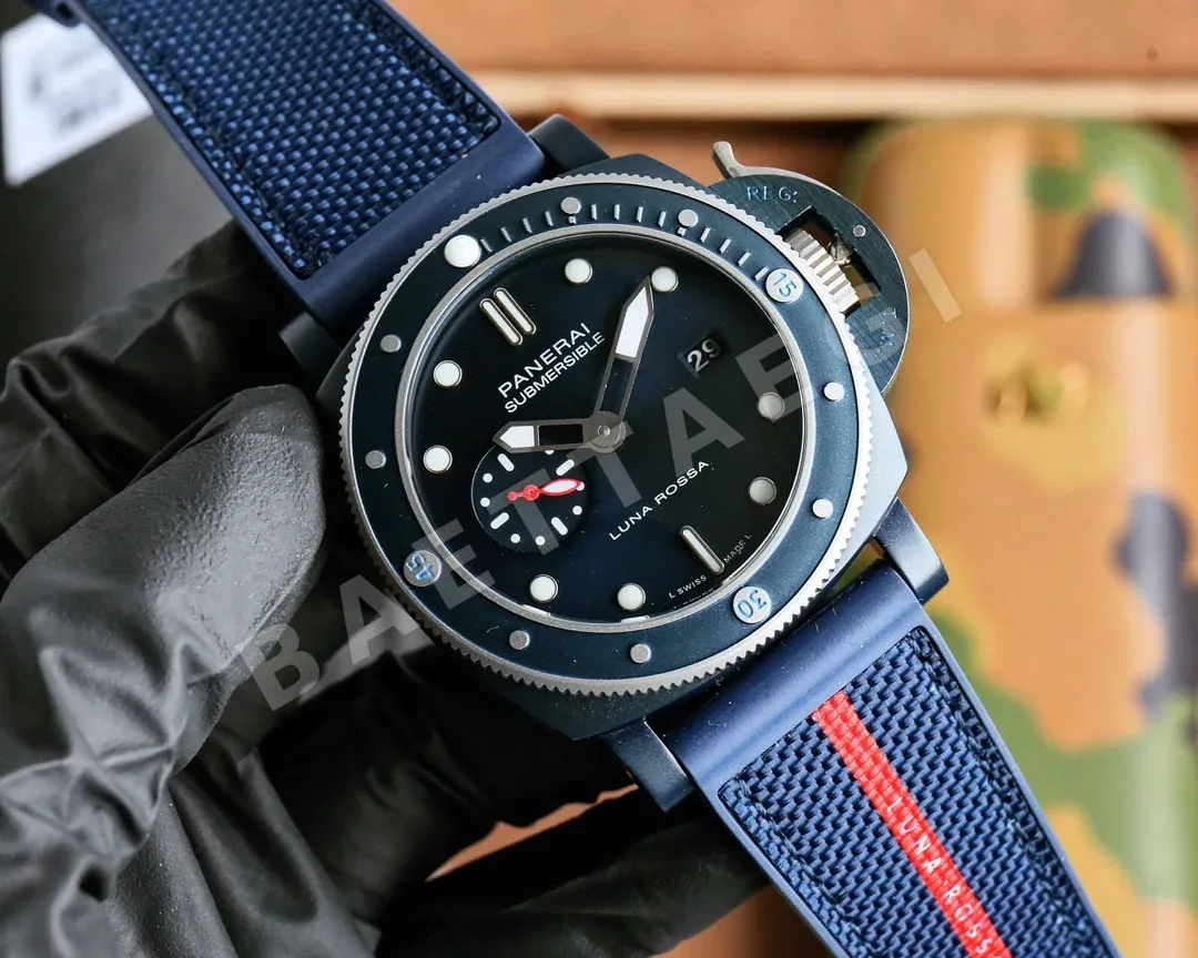 파네라이 45MM316 L 스테인리스 스틸 자동 기계식 시계 상세 이미지 2