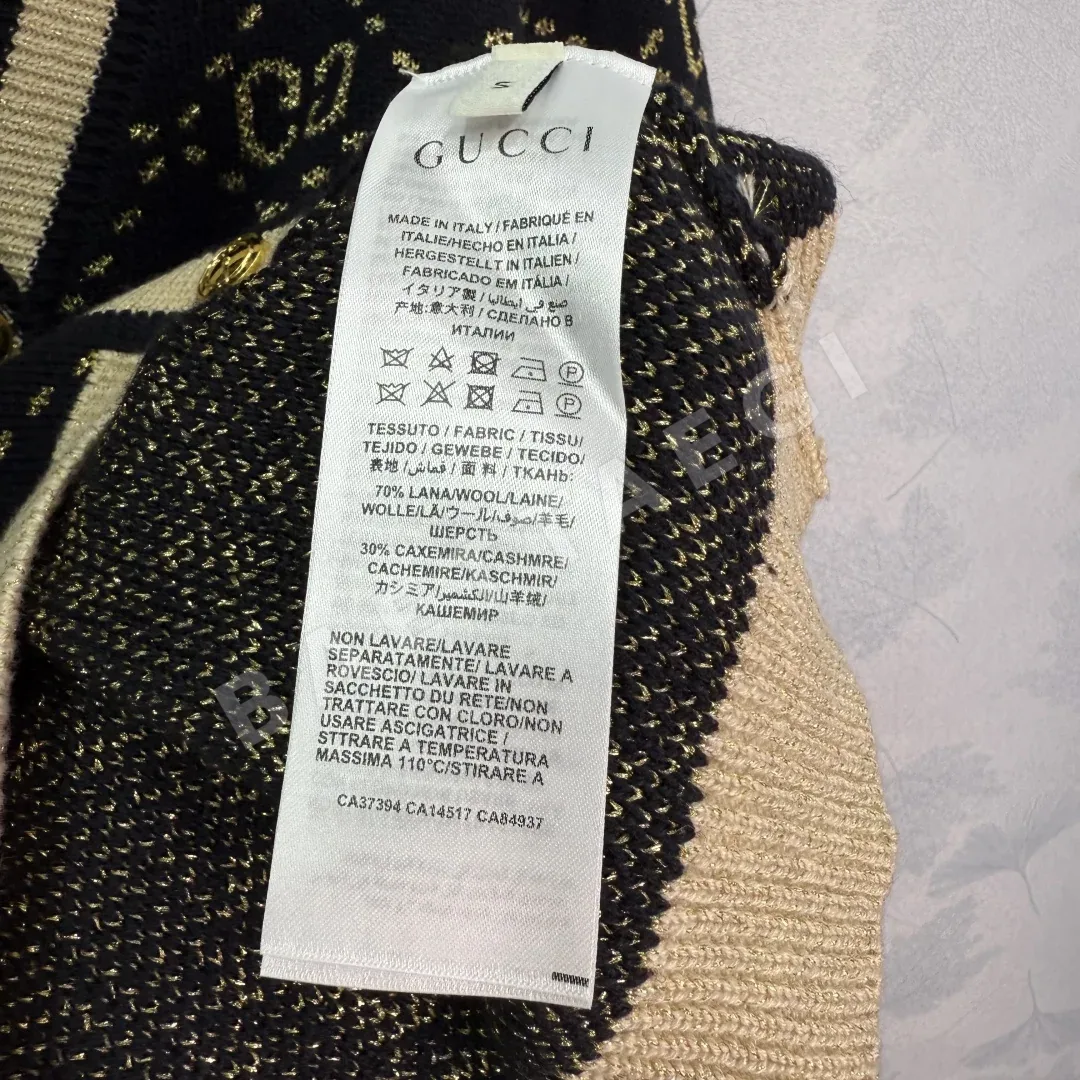 구찌 다이아몬드 패턴 울 가디건 상세 이미지 9