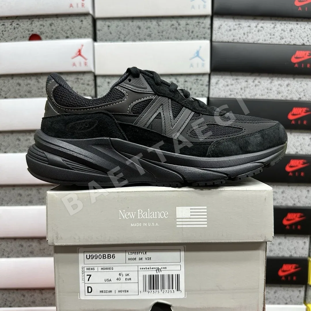 뉴발란스 [M] 990v6 U990BB6 202242 New Balance 990v6 Triple Black 상세 이미지 1