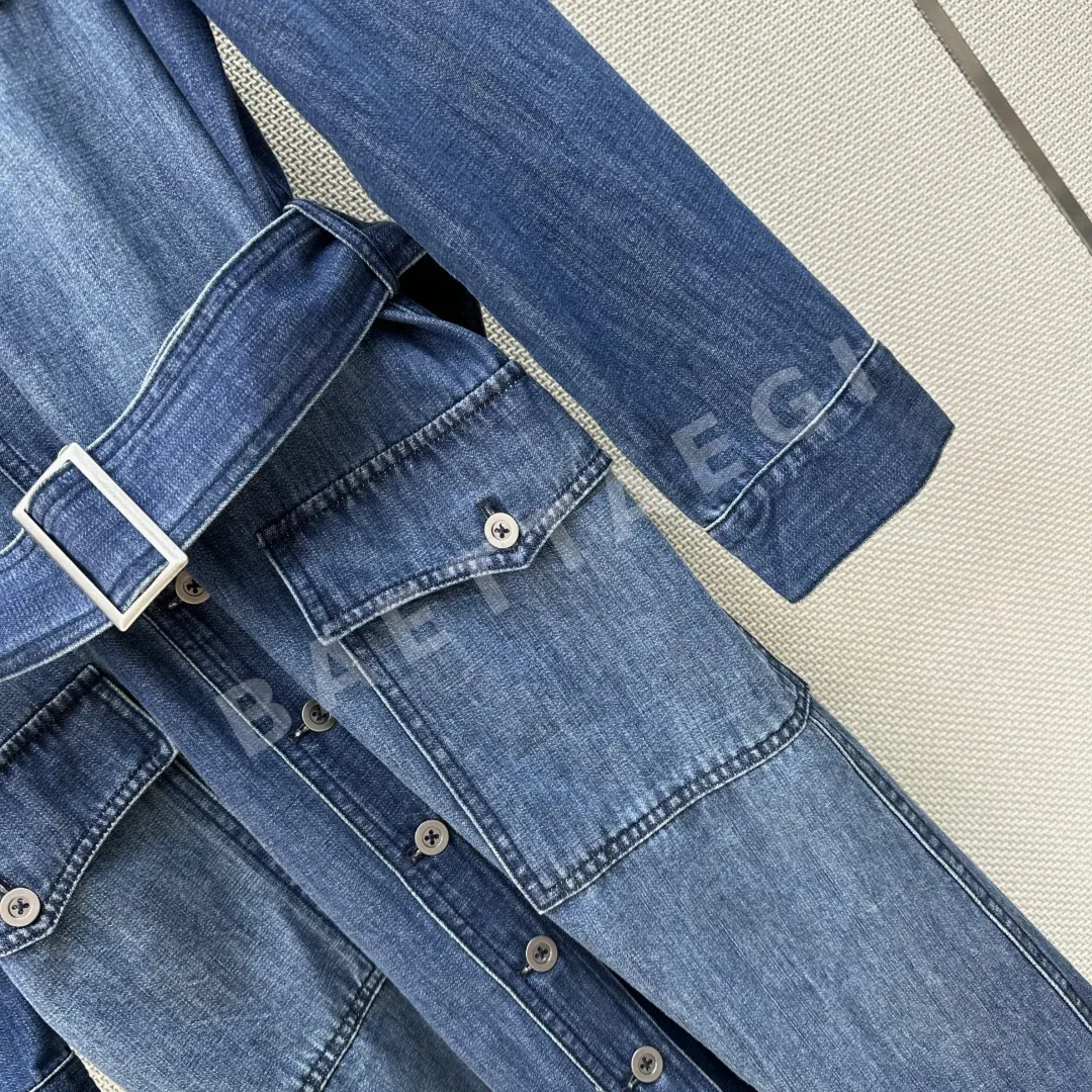 폴로 여성 데님 맥시 원피스 상세 이미지 5